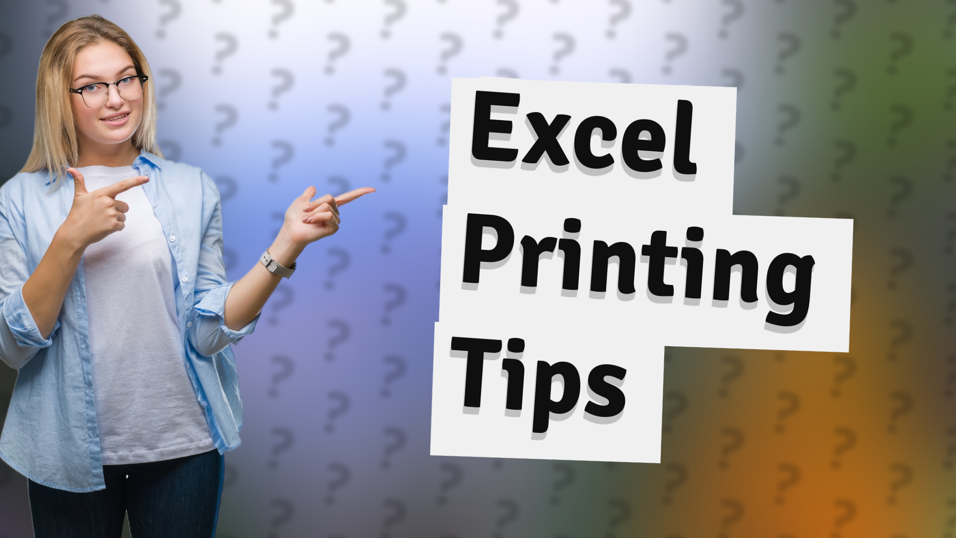Excel Printing Tips