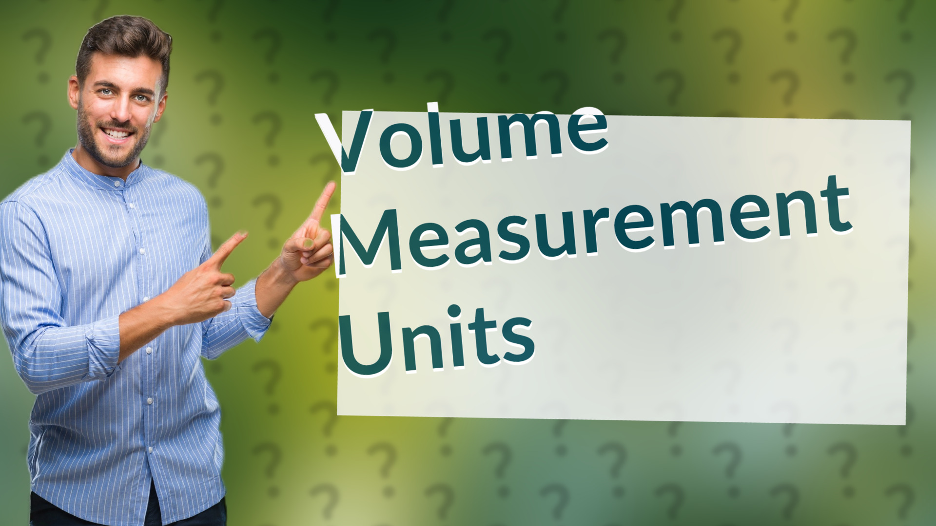 Volume Measurement Units