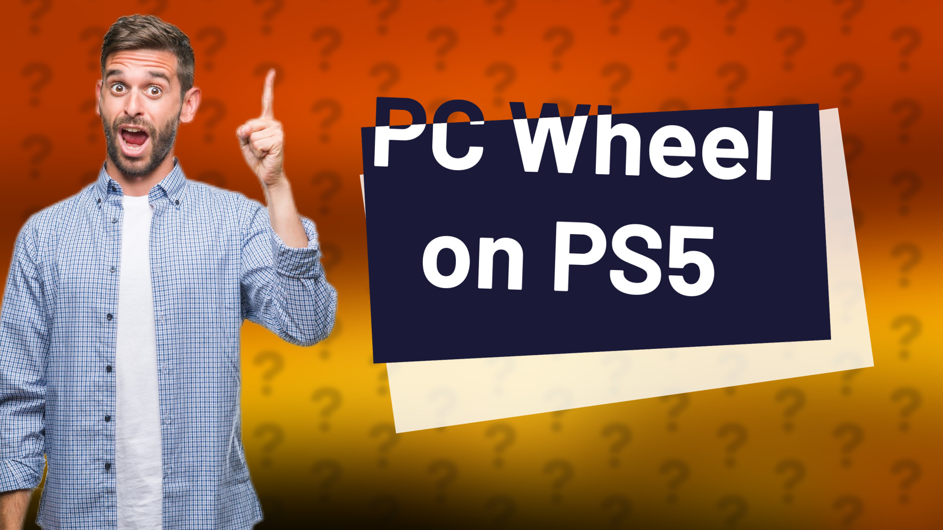 PC Wheel on PS5