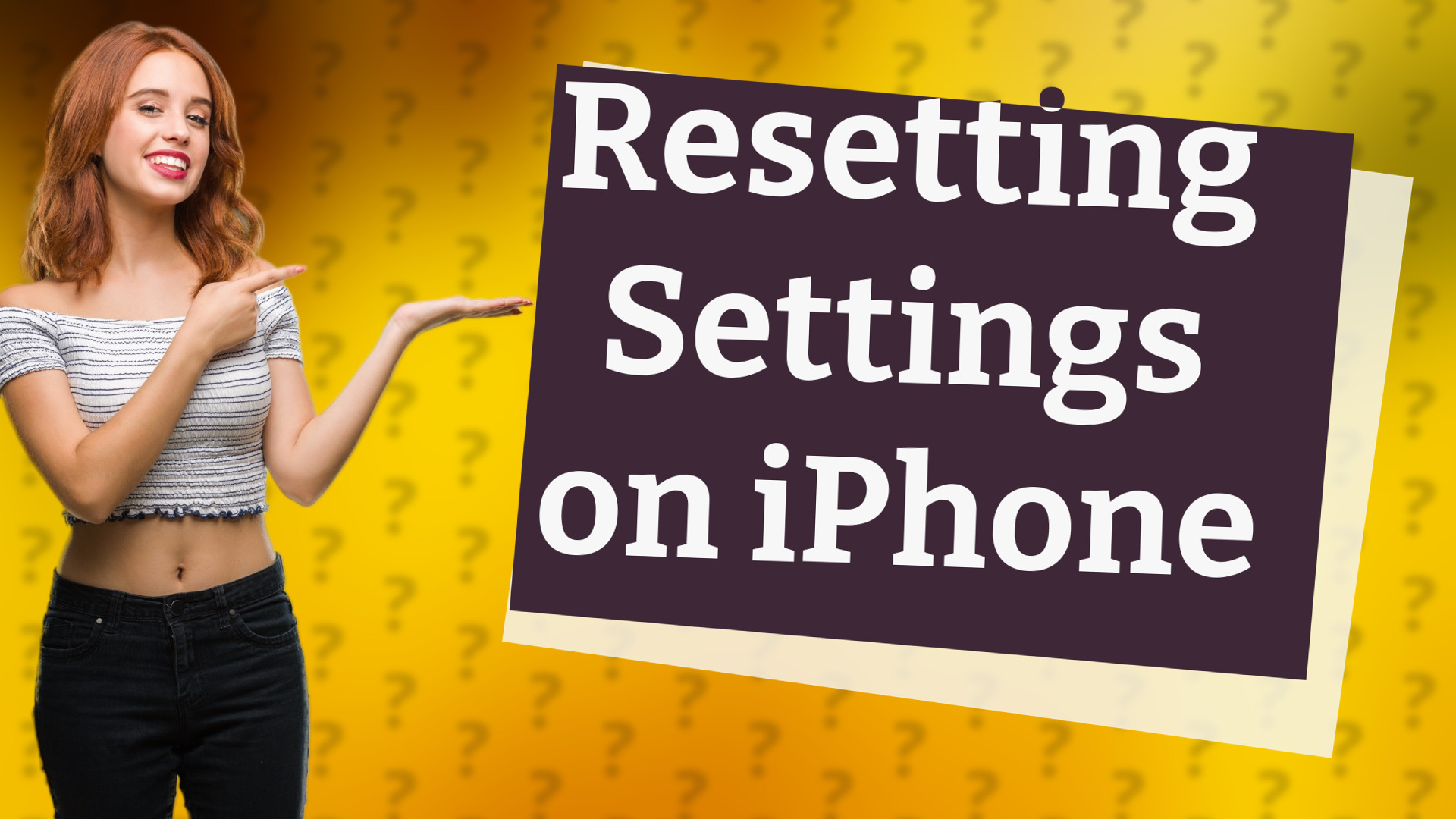 Resetting Settings on iPhone