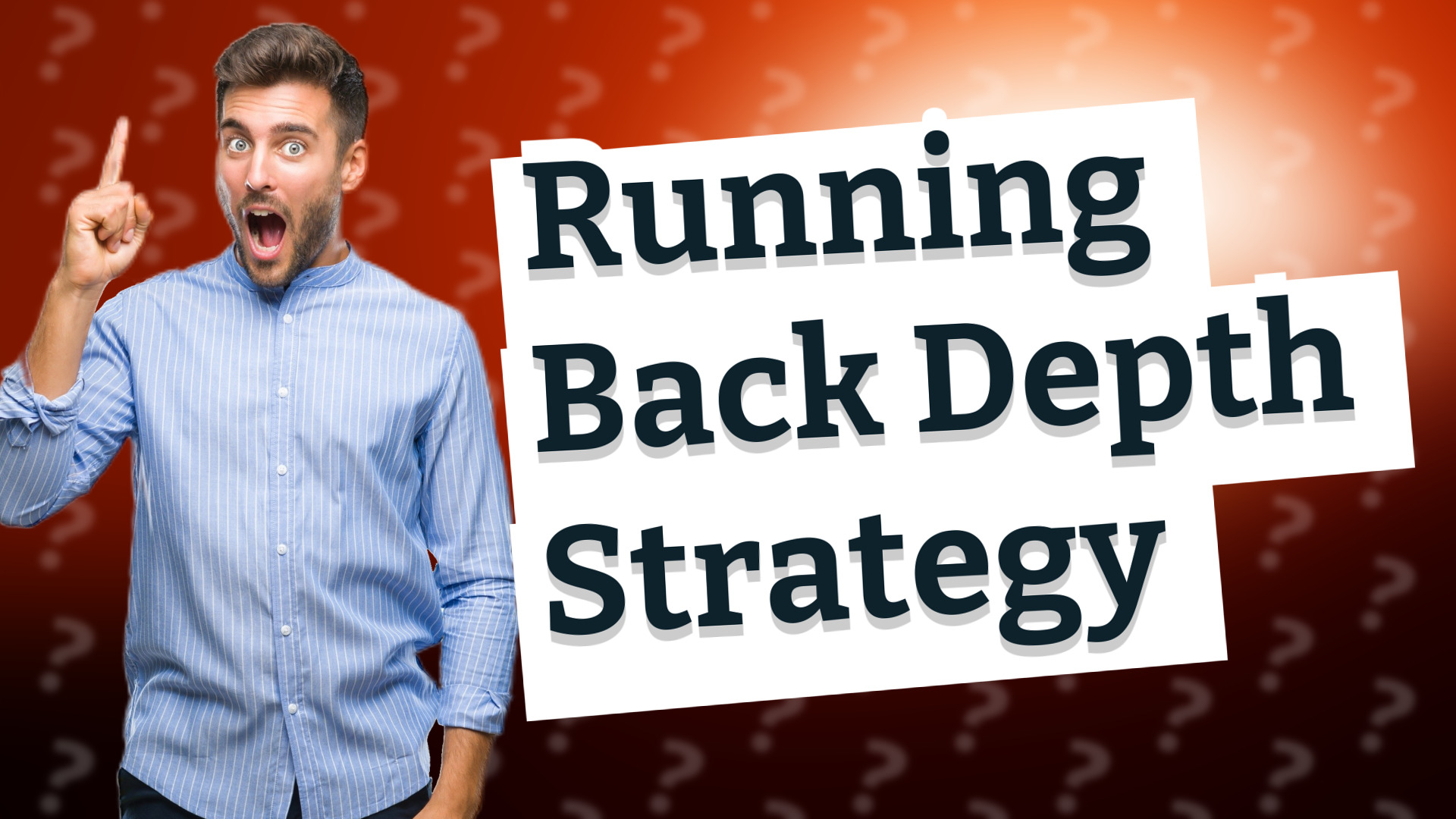 Running Back Depth Strategy
