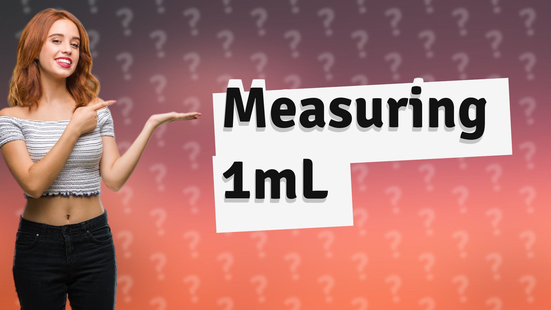 Measuring 1mL
