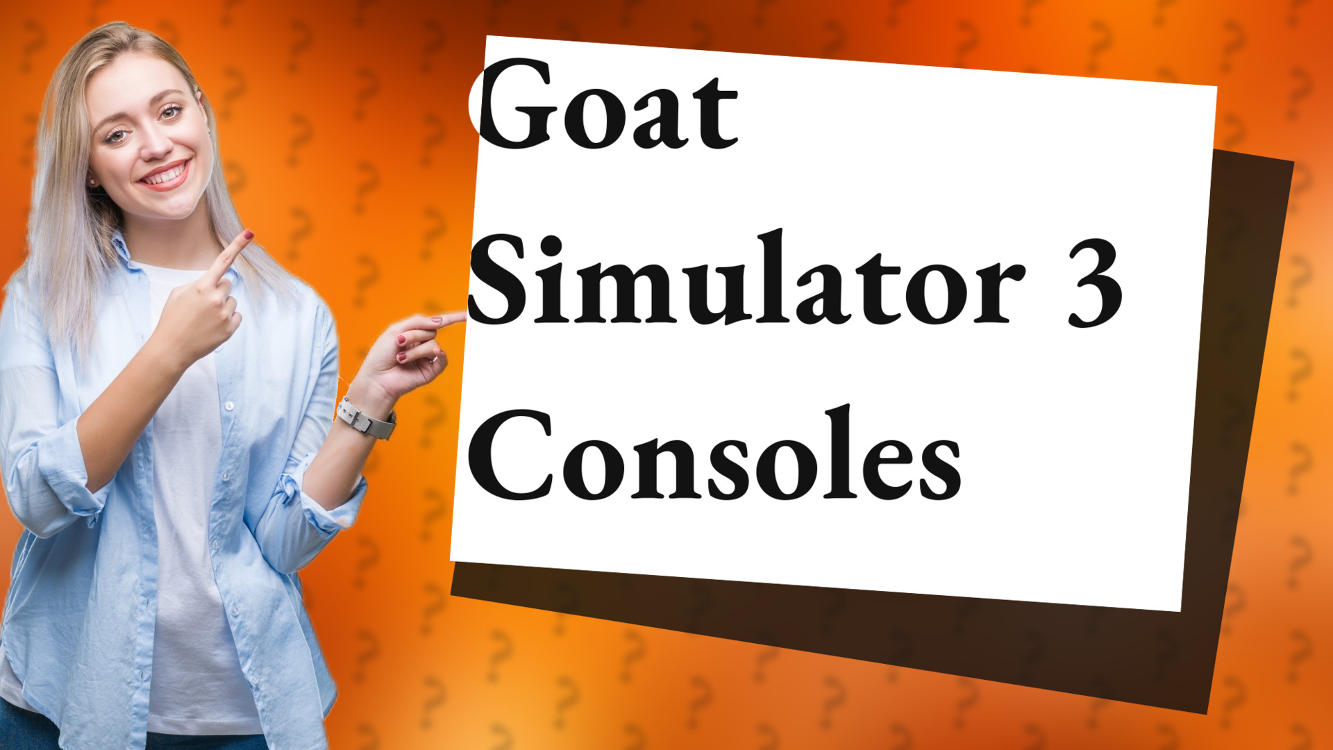Goat Simulator 3 Consoles
