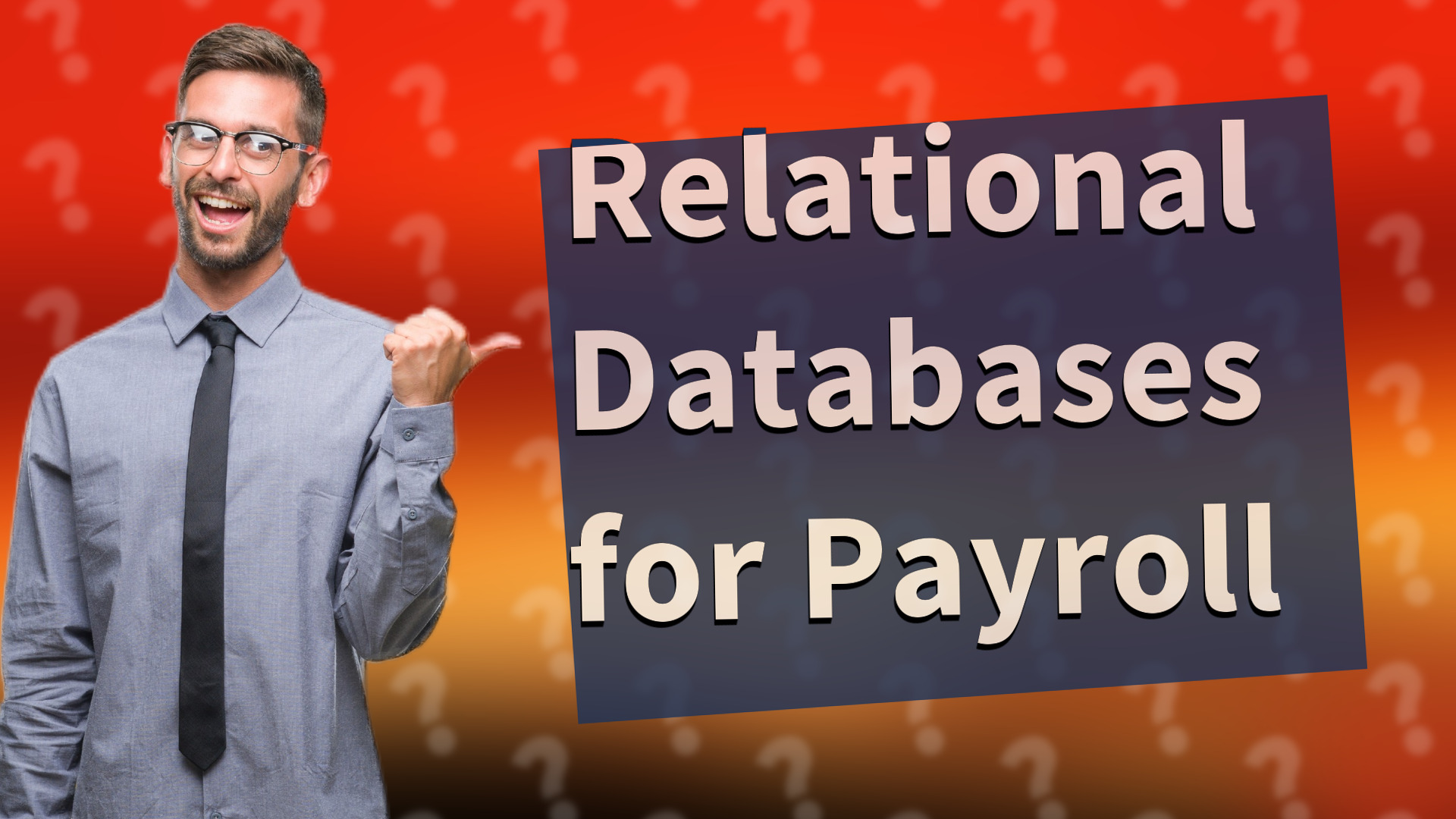 Relational Databases for Payroll