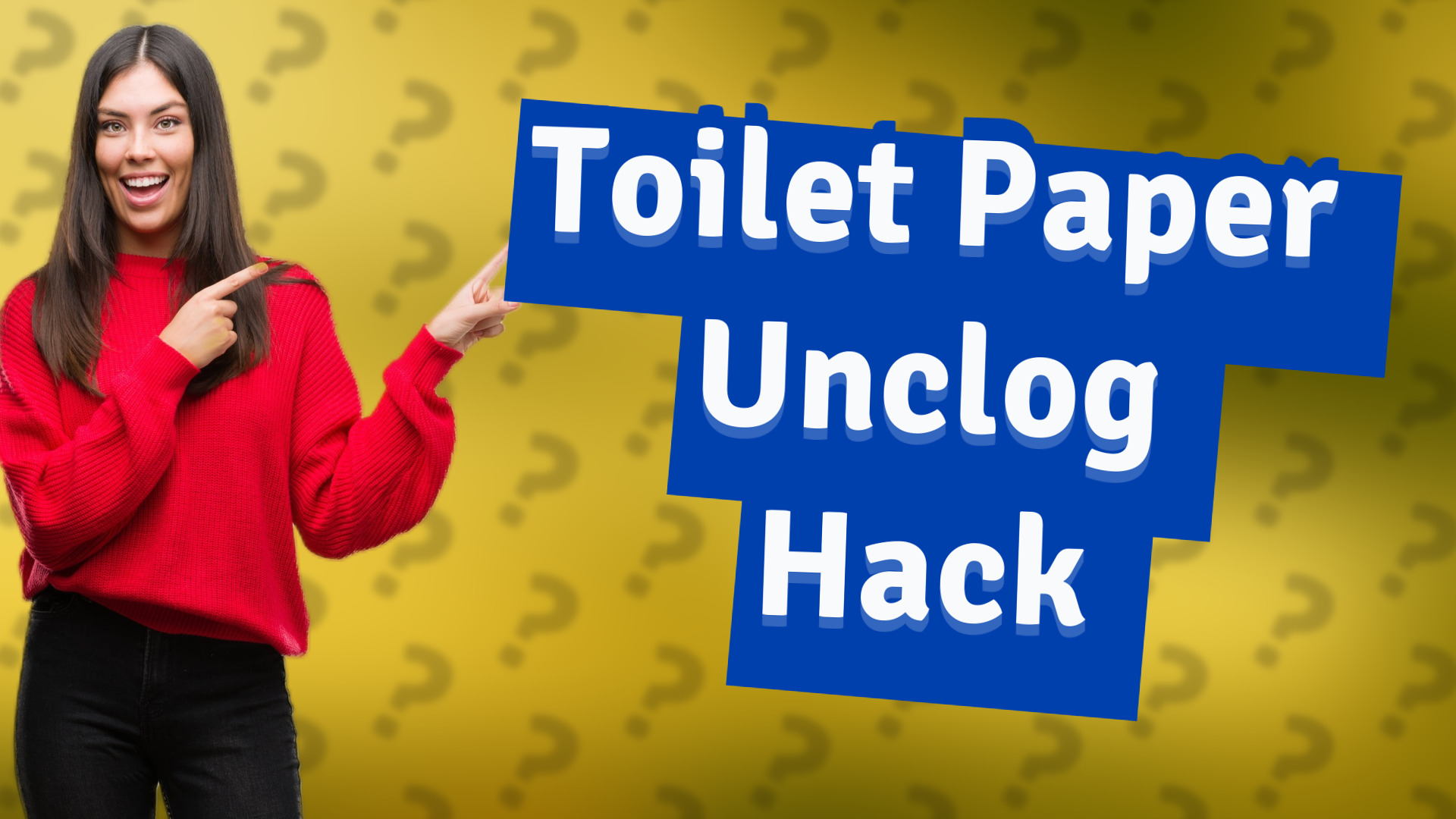 Toilet Paper Unclog Hack