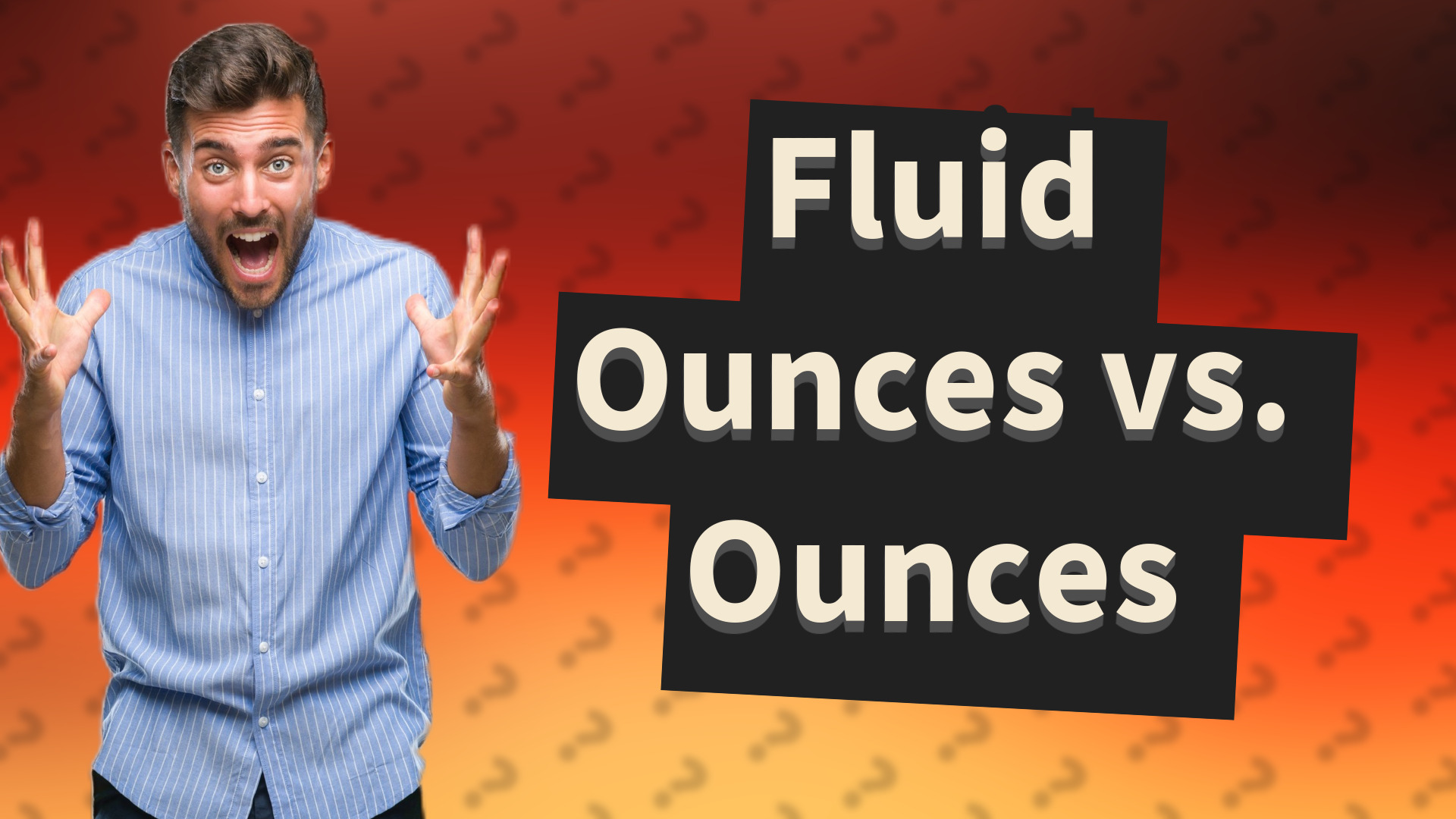 Fluid Ounces vs. Ounces