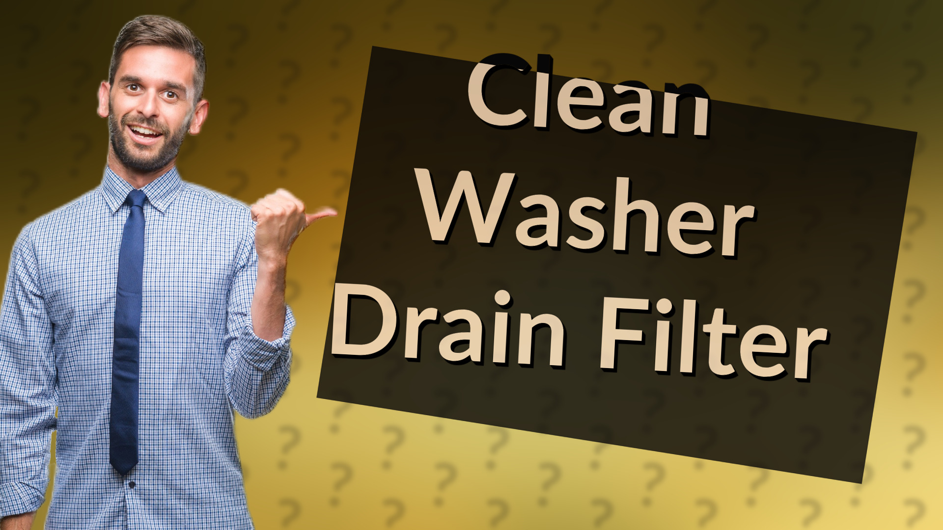 Clean Washer Drain Filter