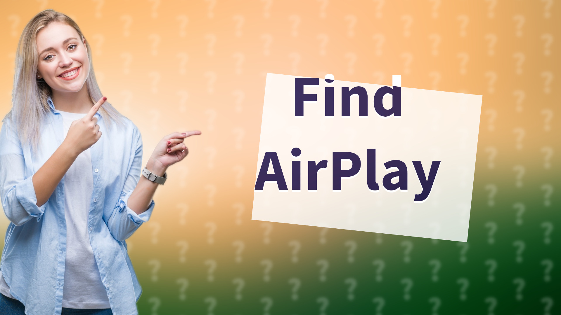 Find AirPlay