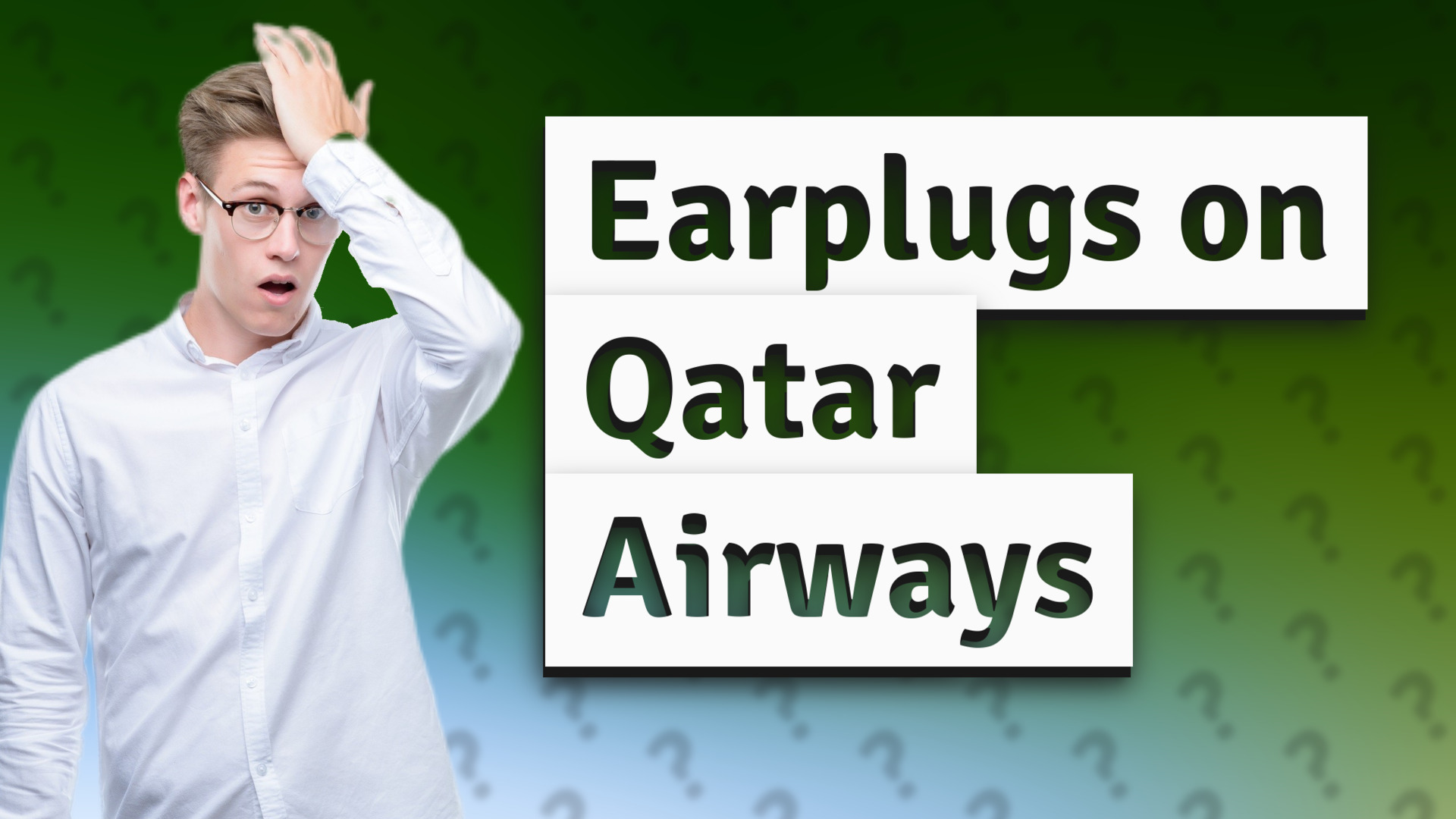 Earplugs on Qatar Airways