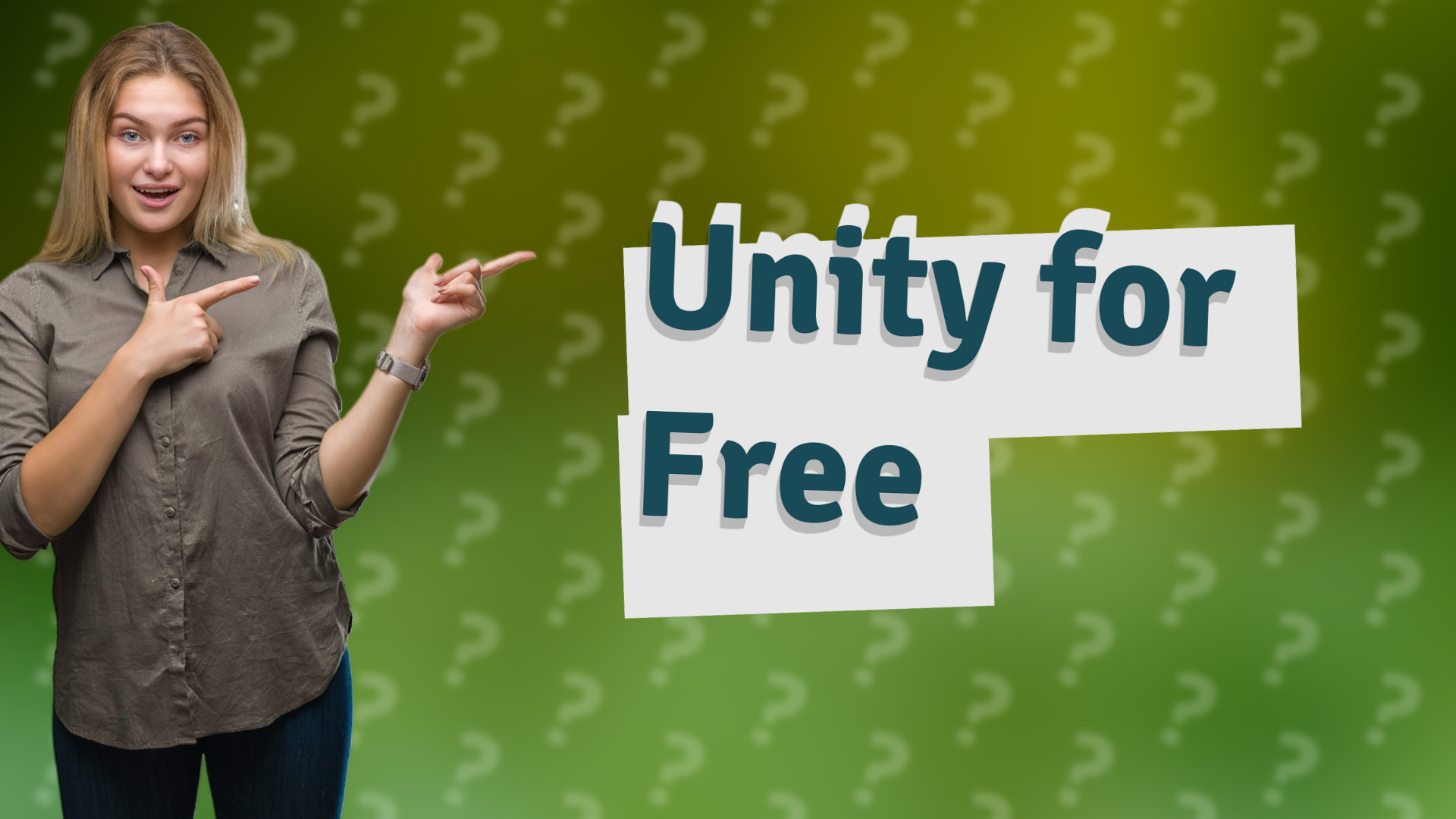 Unity for Free