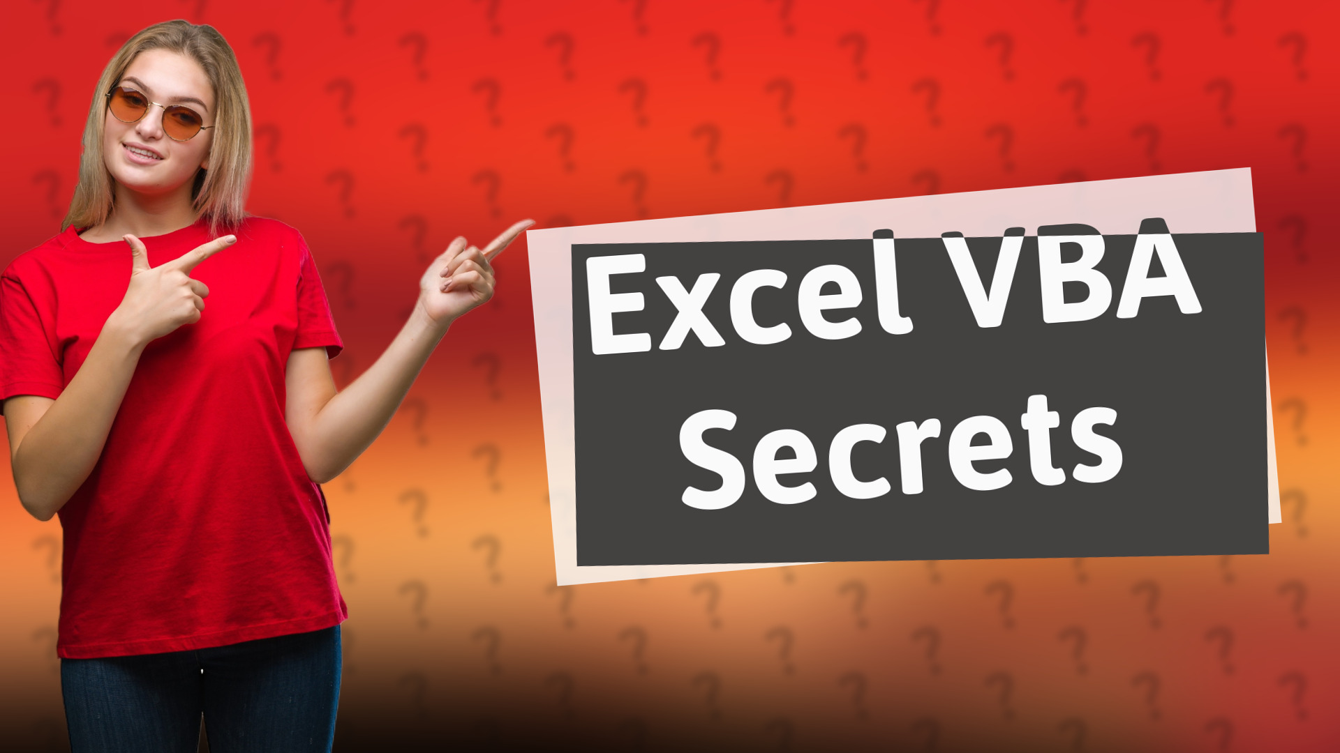 Excel VBA Secrets
