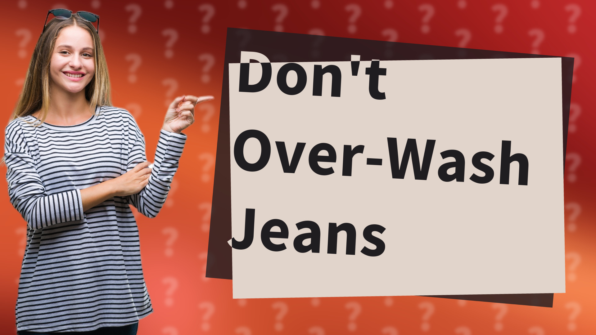 Don't Over-Wash Jeans