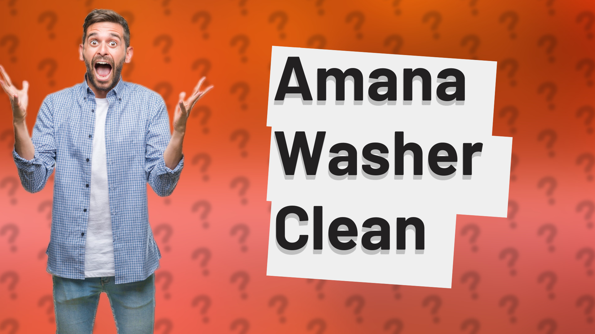 Amana Washer Clean