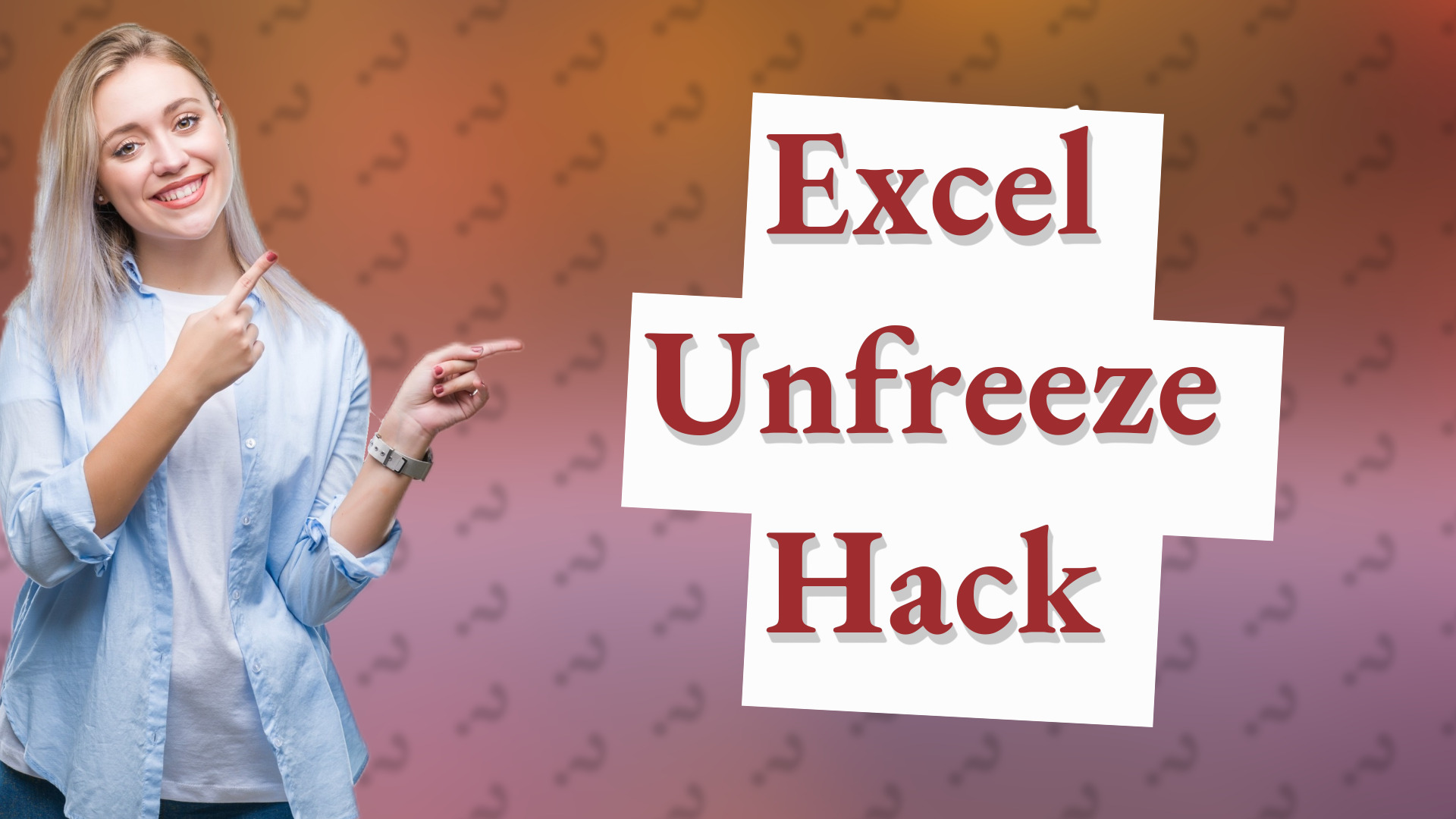 Excel Unfreeze Hack