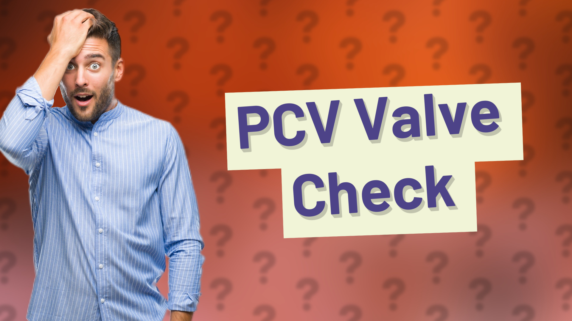 PCV Valve Check