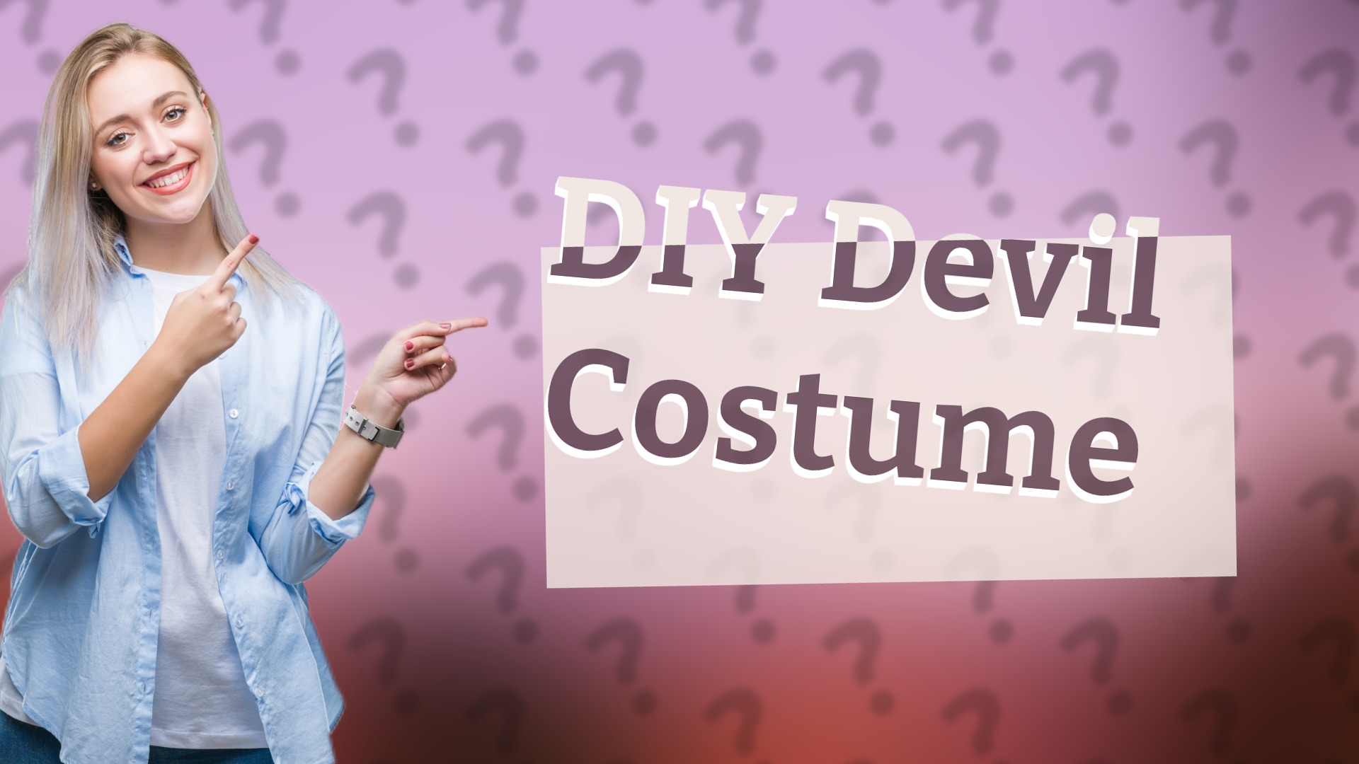 DIY Devil Costume
