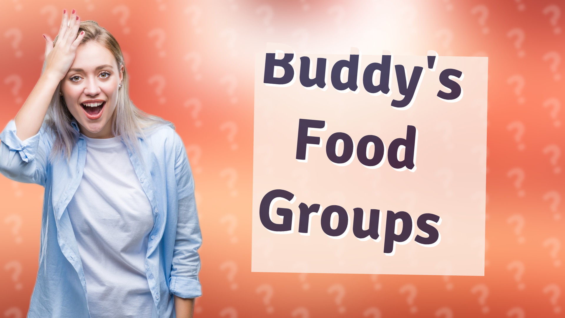 Buddy's Food Groups