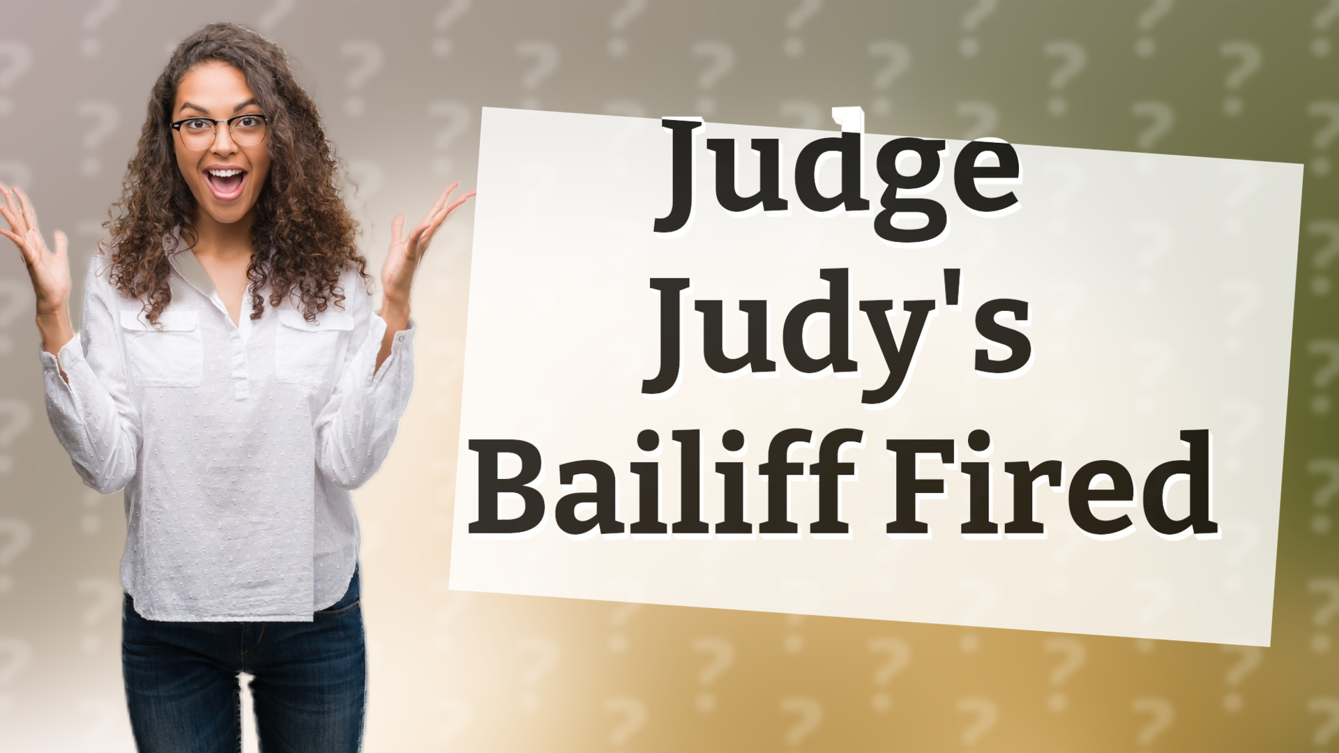 Judge Judy's Bailiff Fired