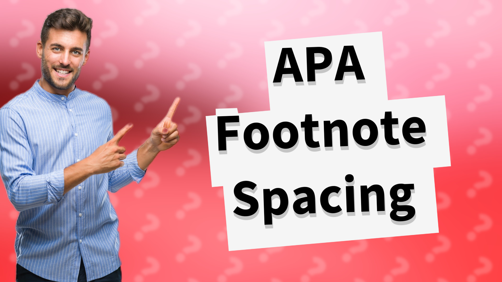 APA Footnote Spacing