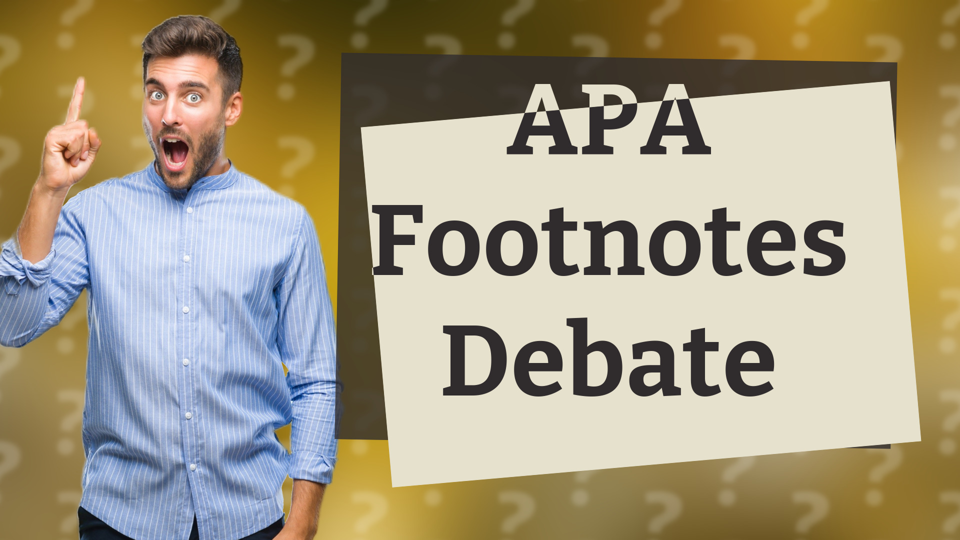 APA Footnotes Debate