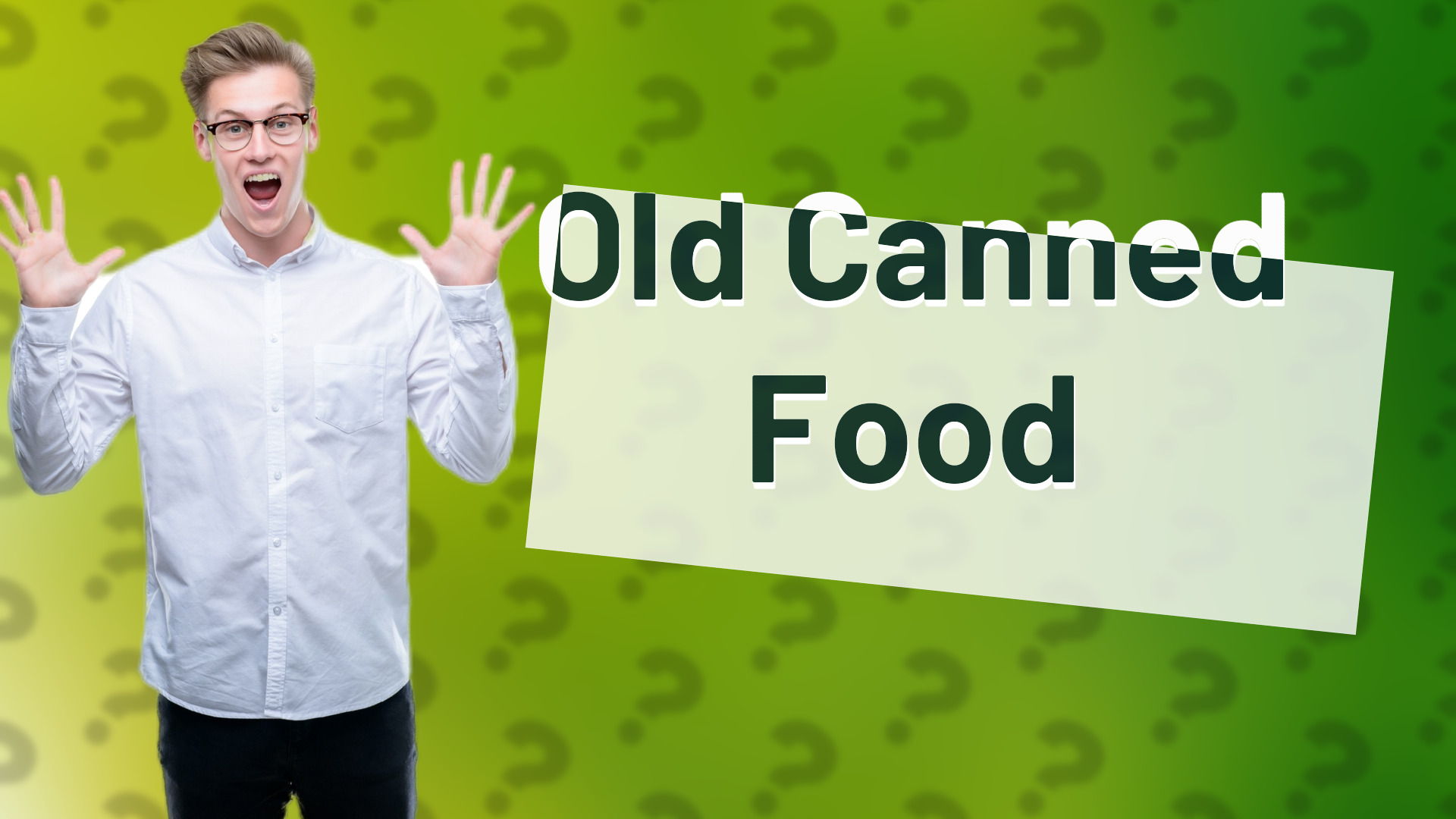 Old Canned Food