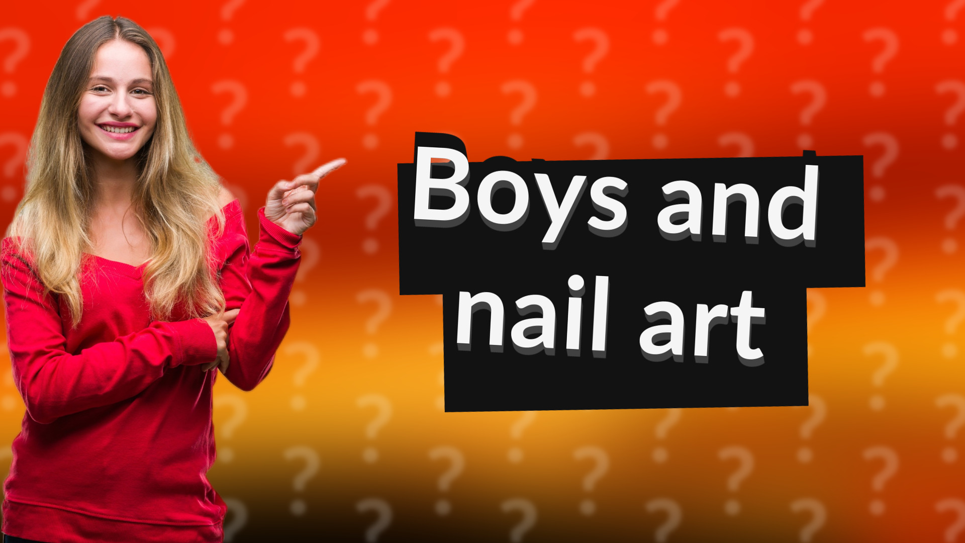 Boys and nail art