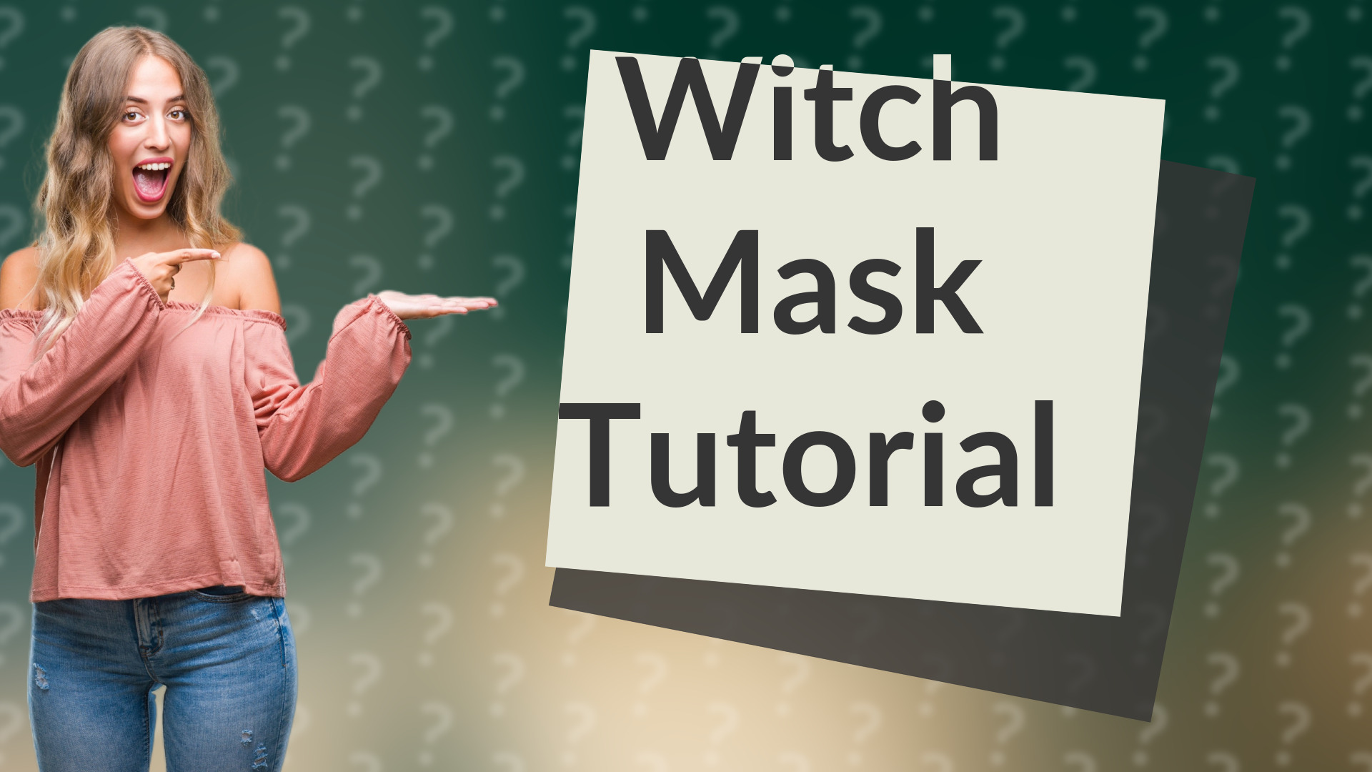 Witch Mask Tutorial