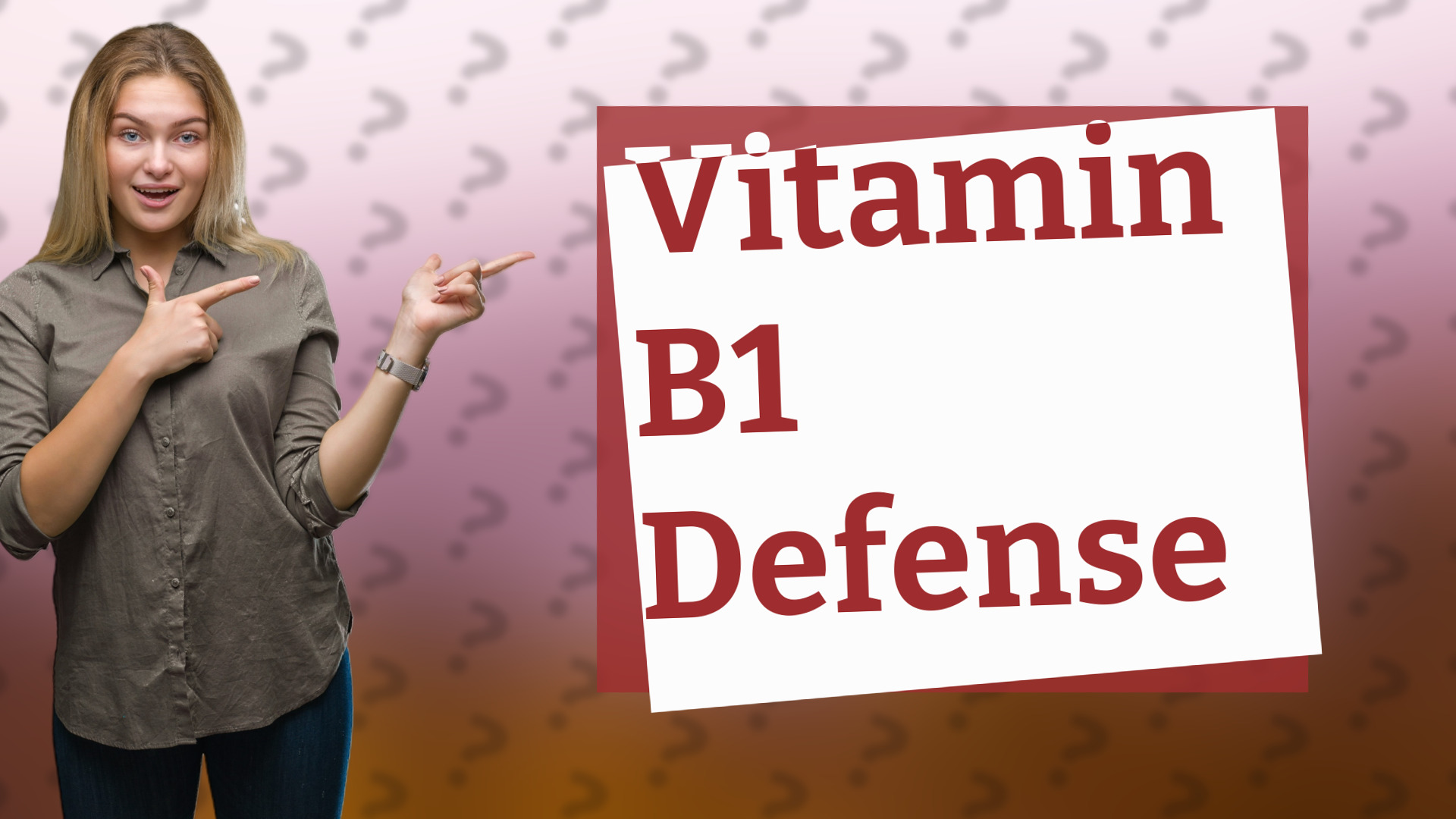 Vitamin B1 Defense