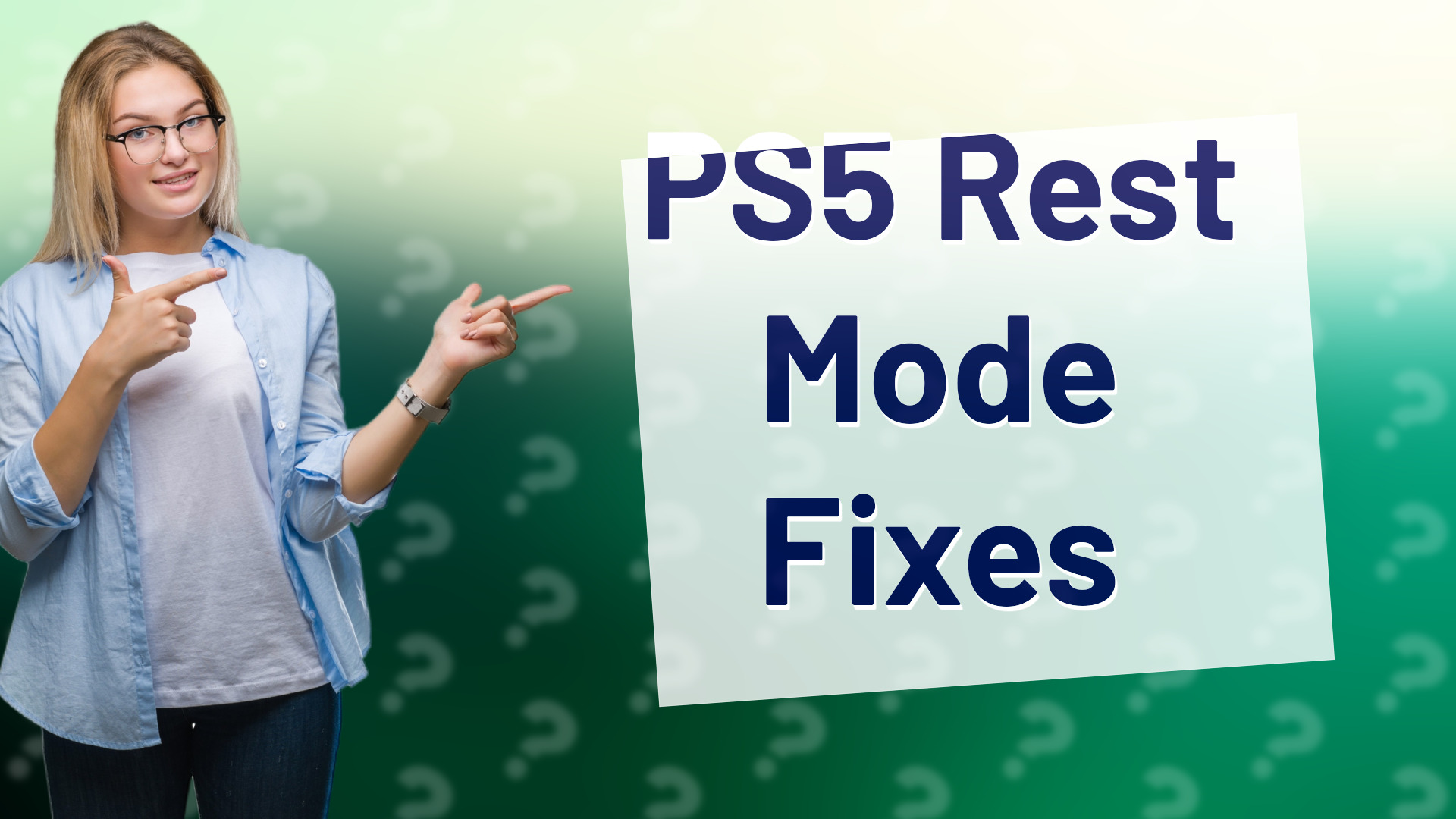PS5 Rest Mode Fixes