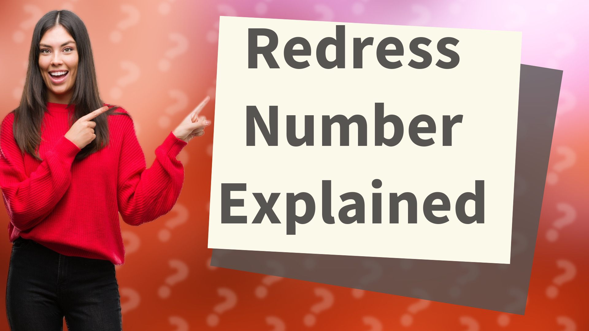 Redress Number Explained
