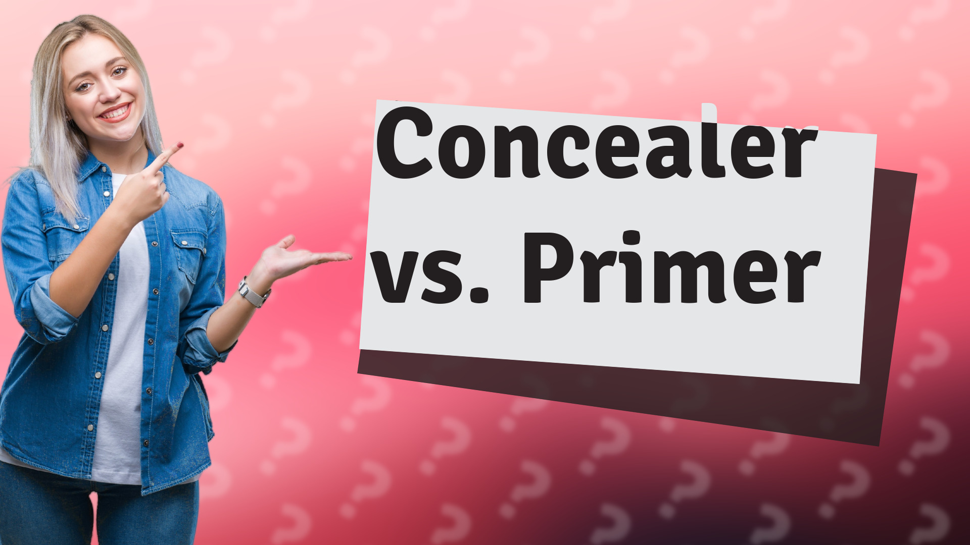 Concealer vs. Primer