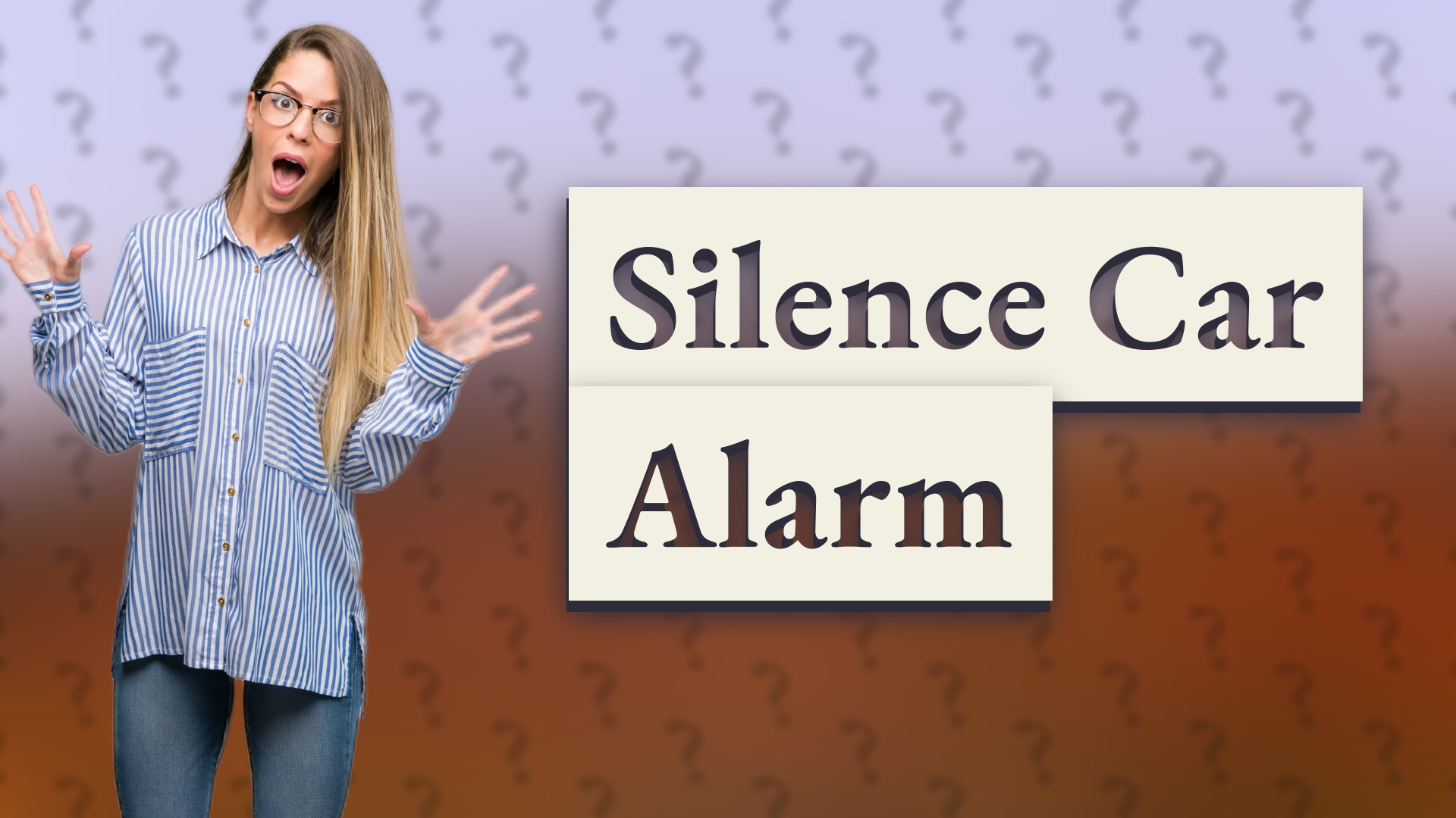 Silence Car Alarm