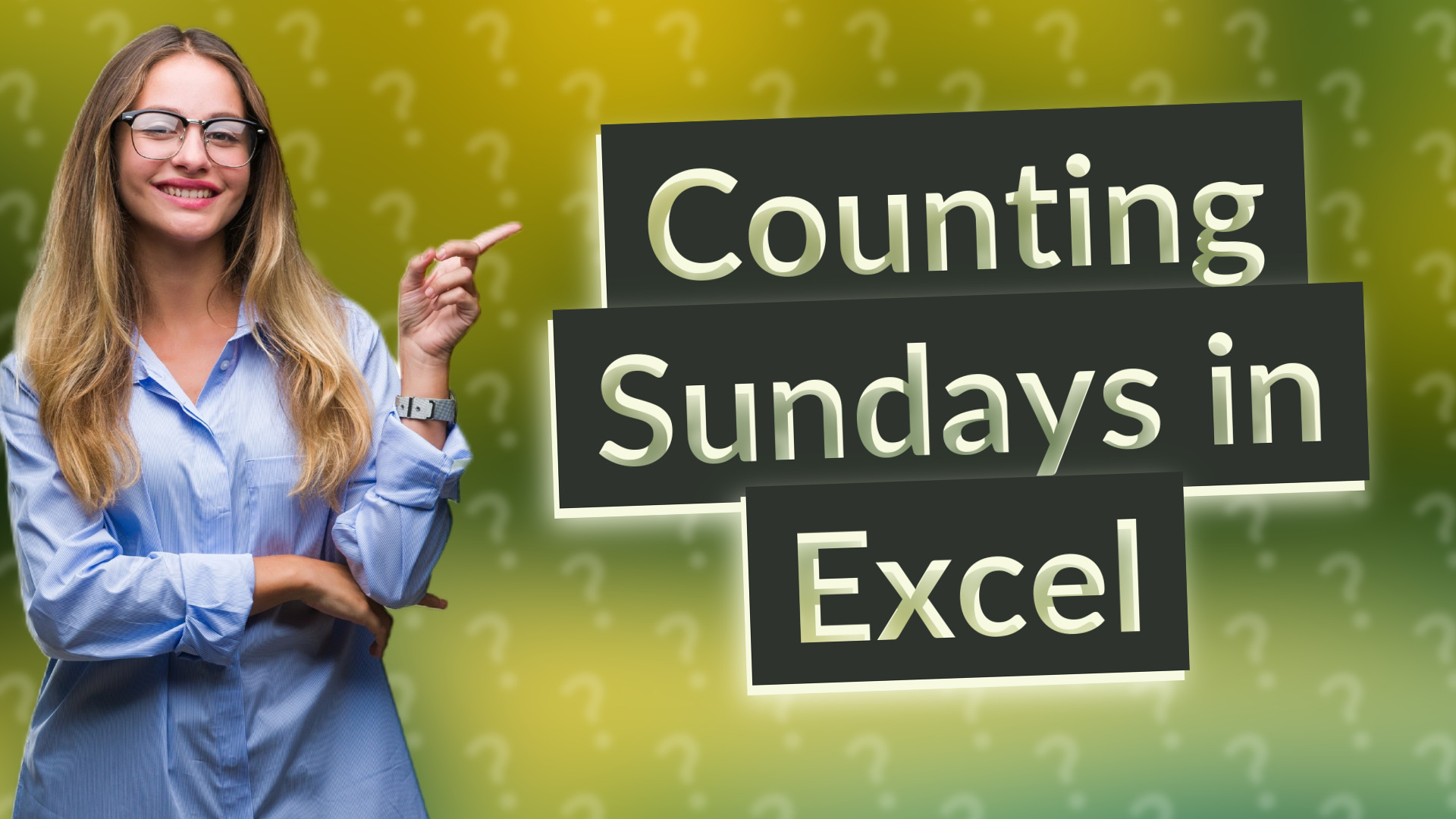 Counting Sundays in Excel