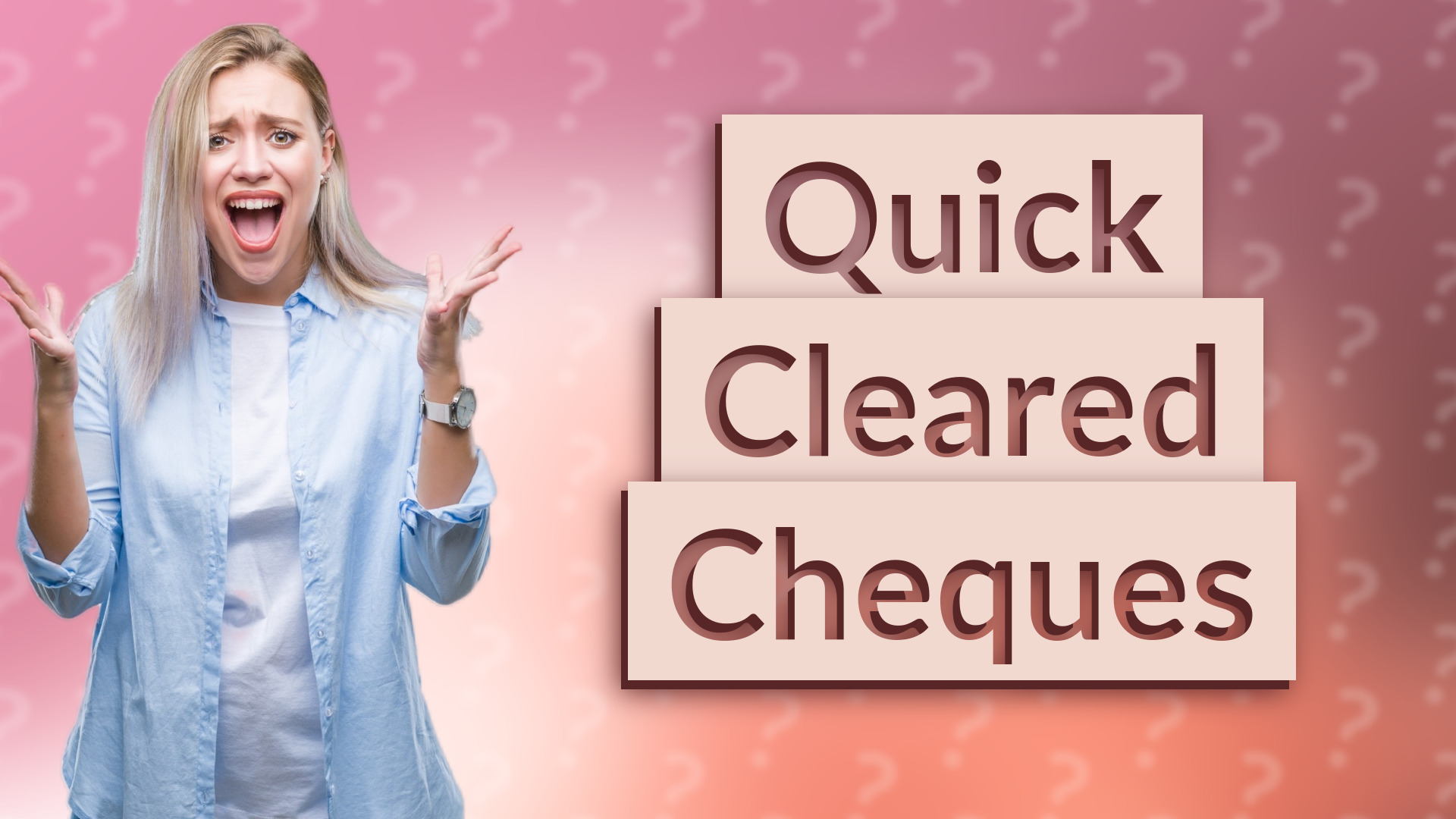 Quick Cleared Cheques