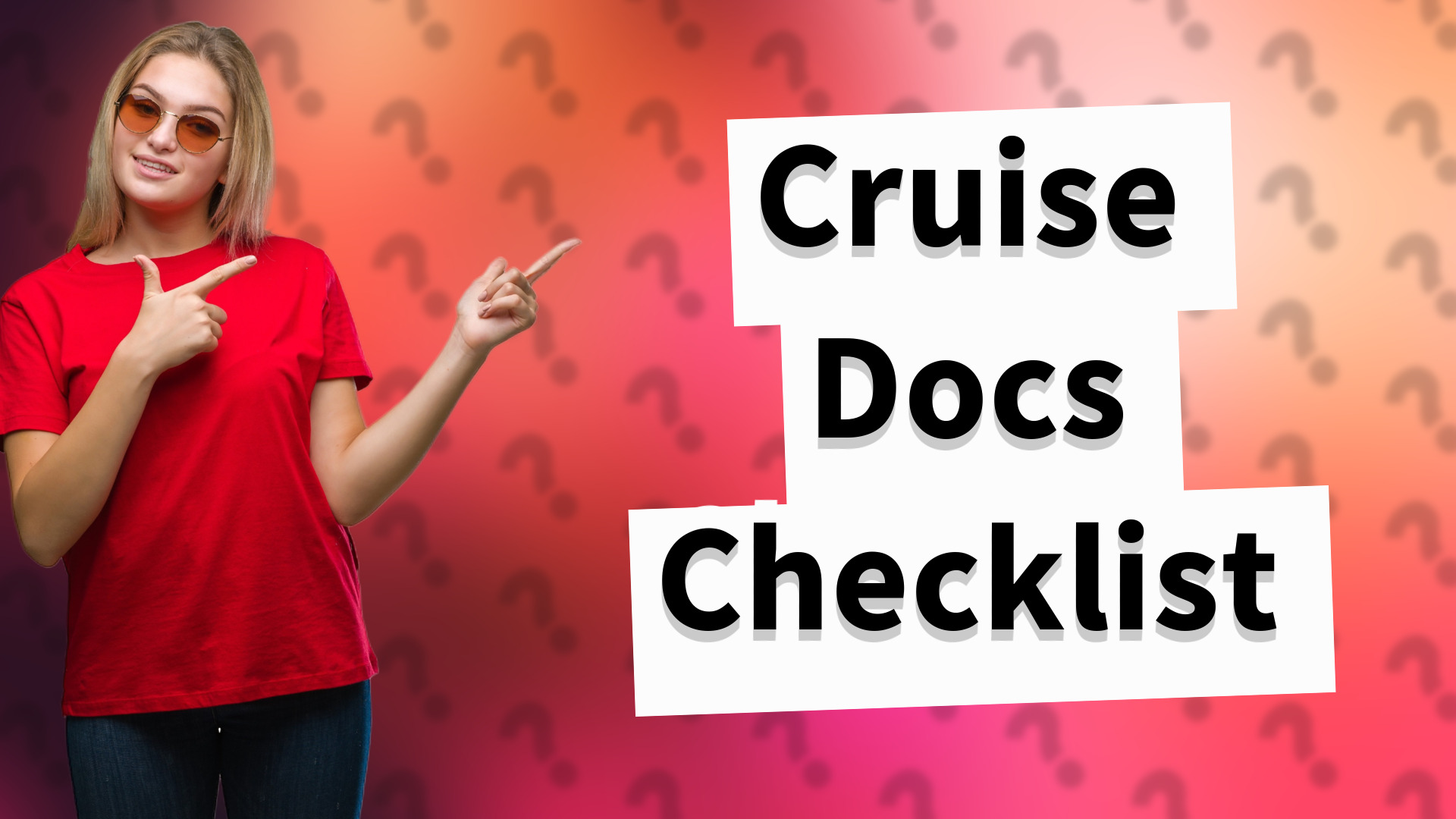 Cruise Docs Checklist