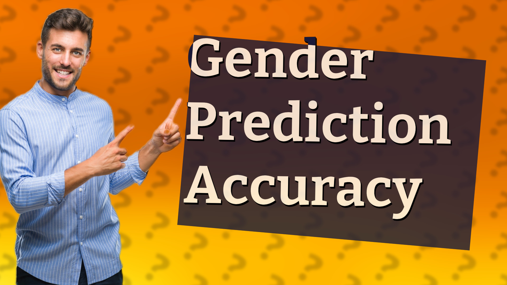 Gender Prediction Accuracy