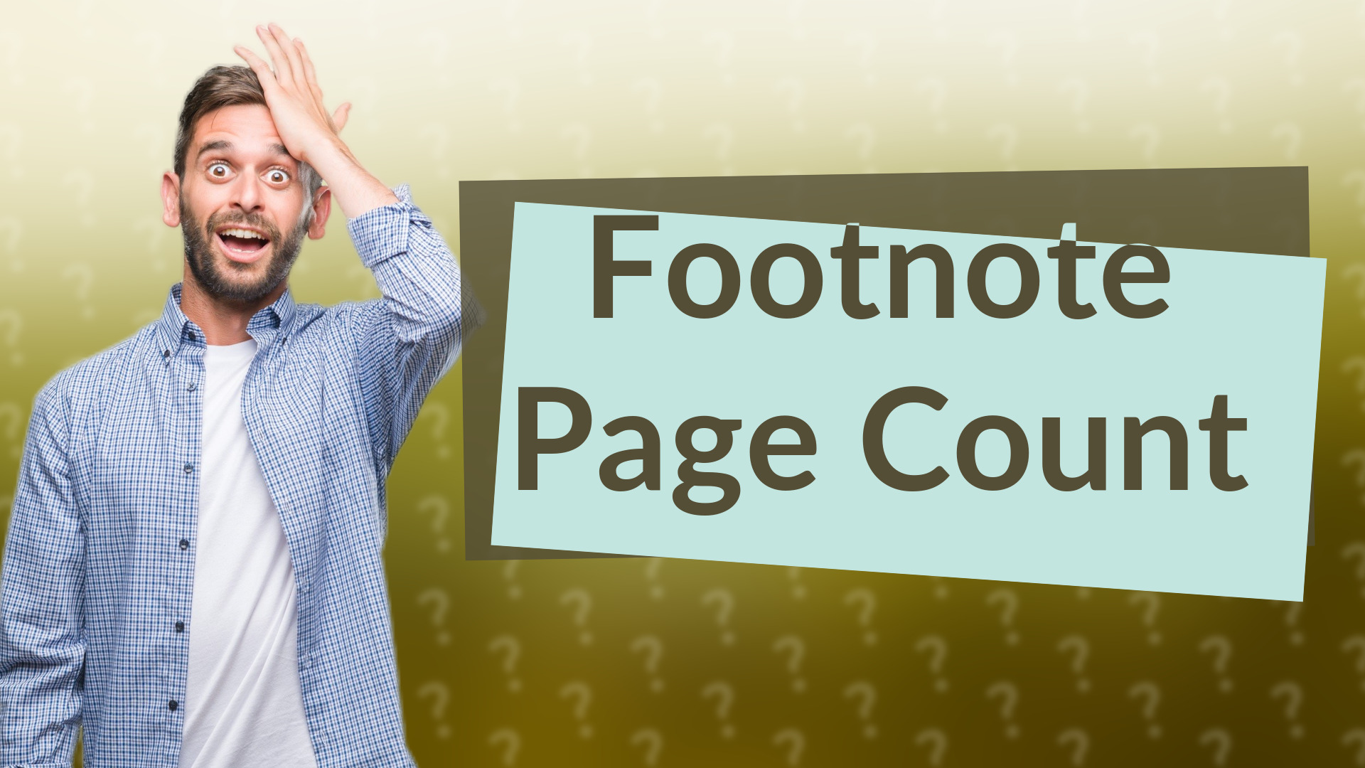 Footnote Page Count
