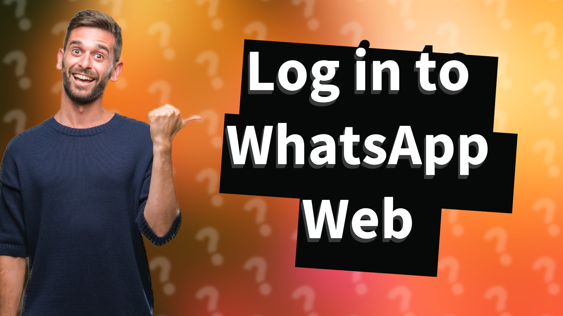 Log in to WhatsApp Web