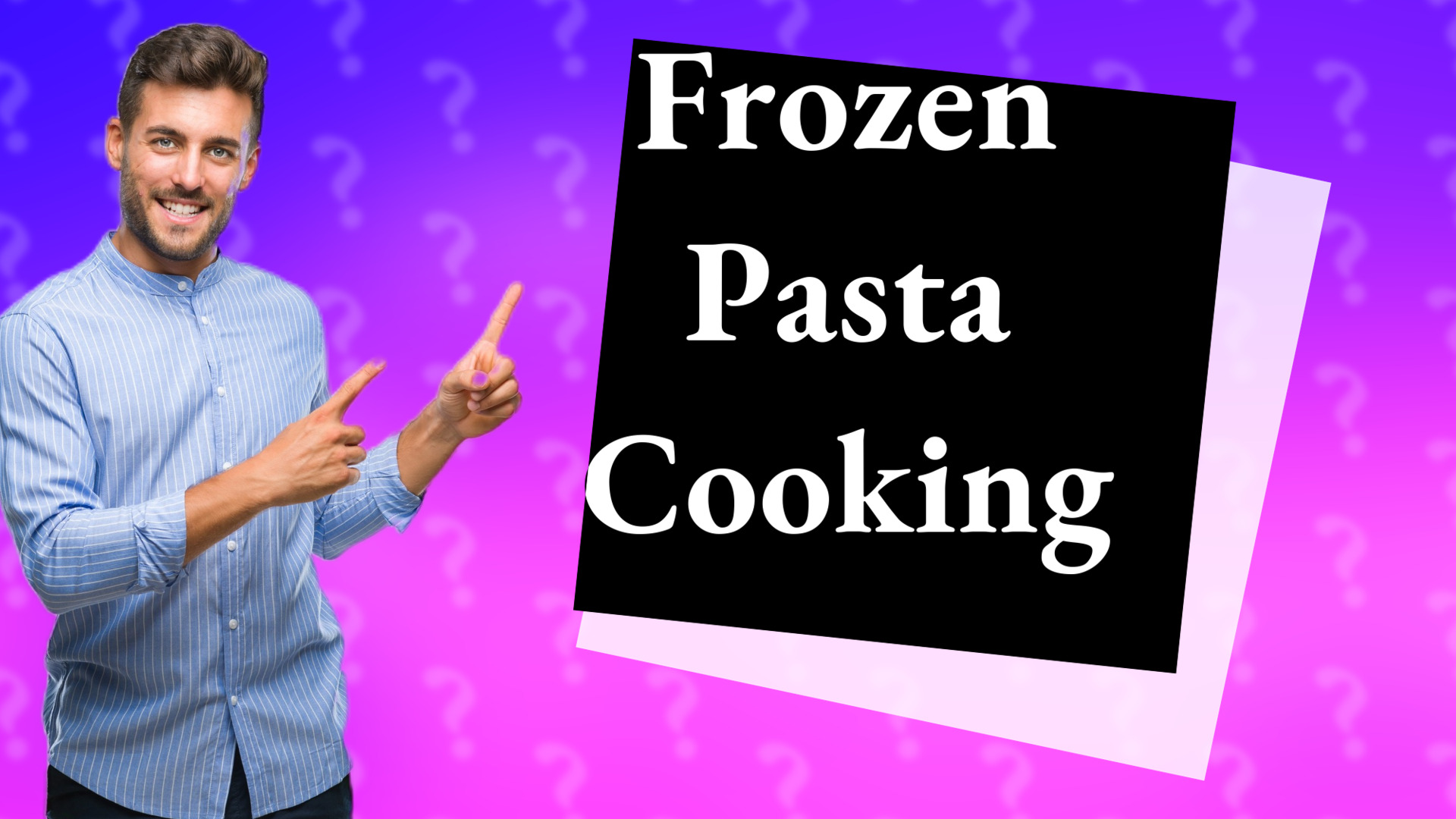 Frozen Pasta Cooking