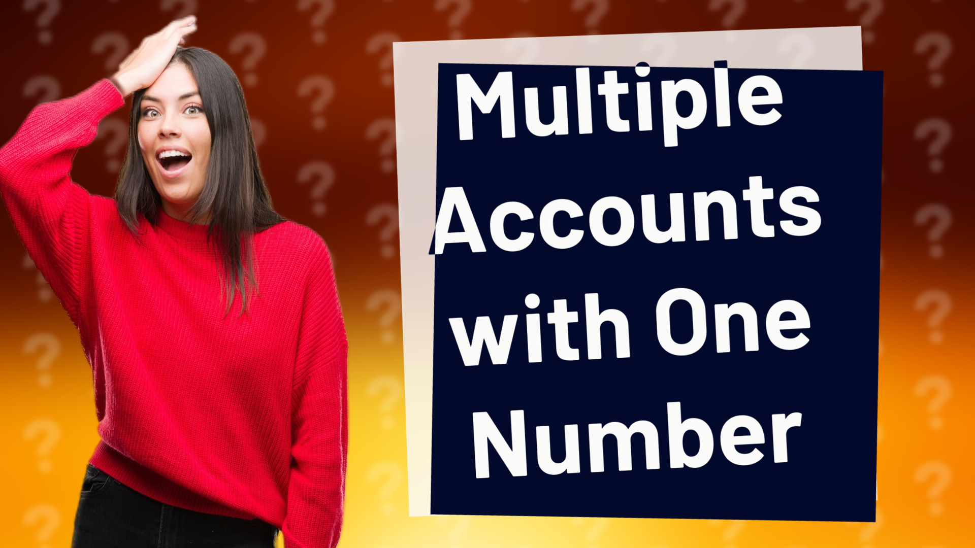 Multiple Accounts with One Number