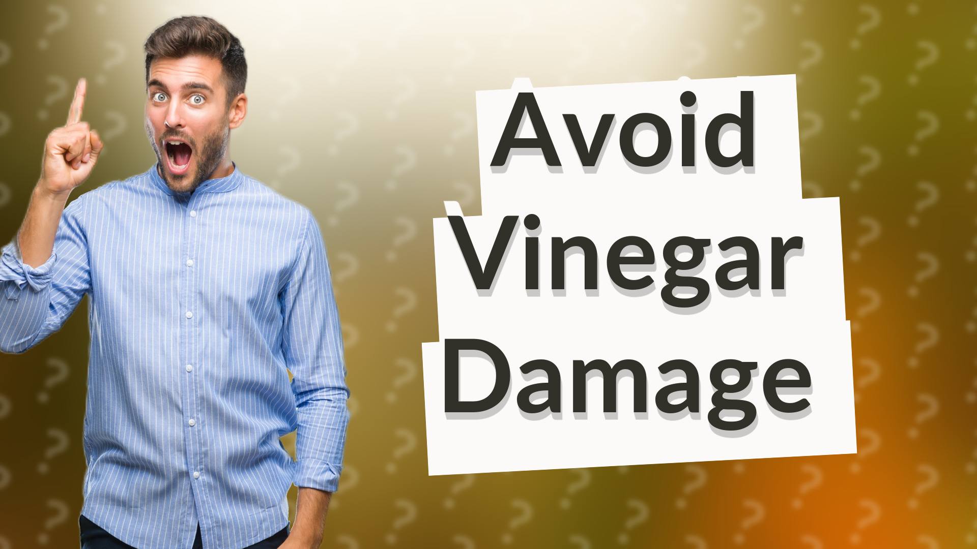 Avoid Vinegar Damage