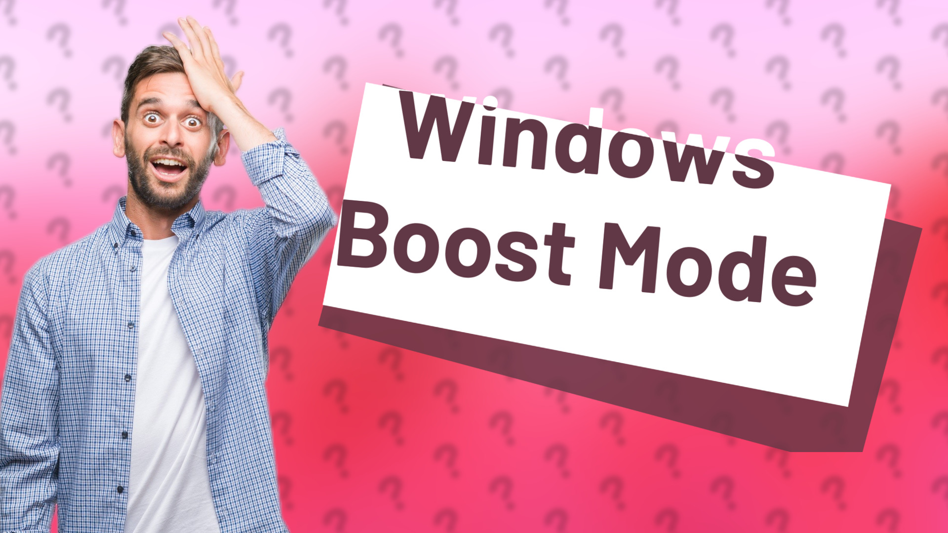 Windows Boost Mode