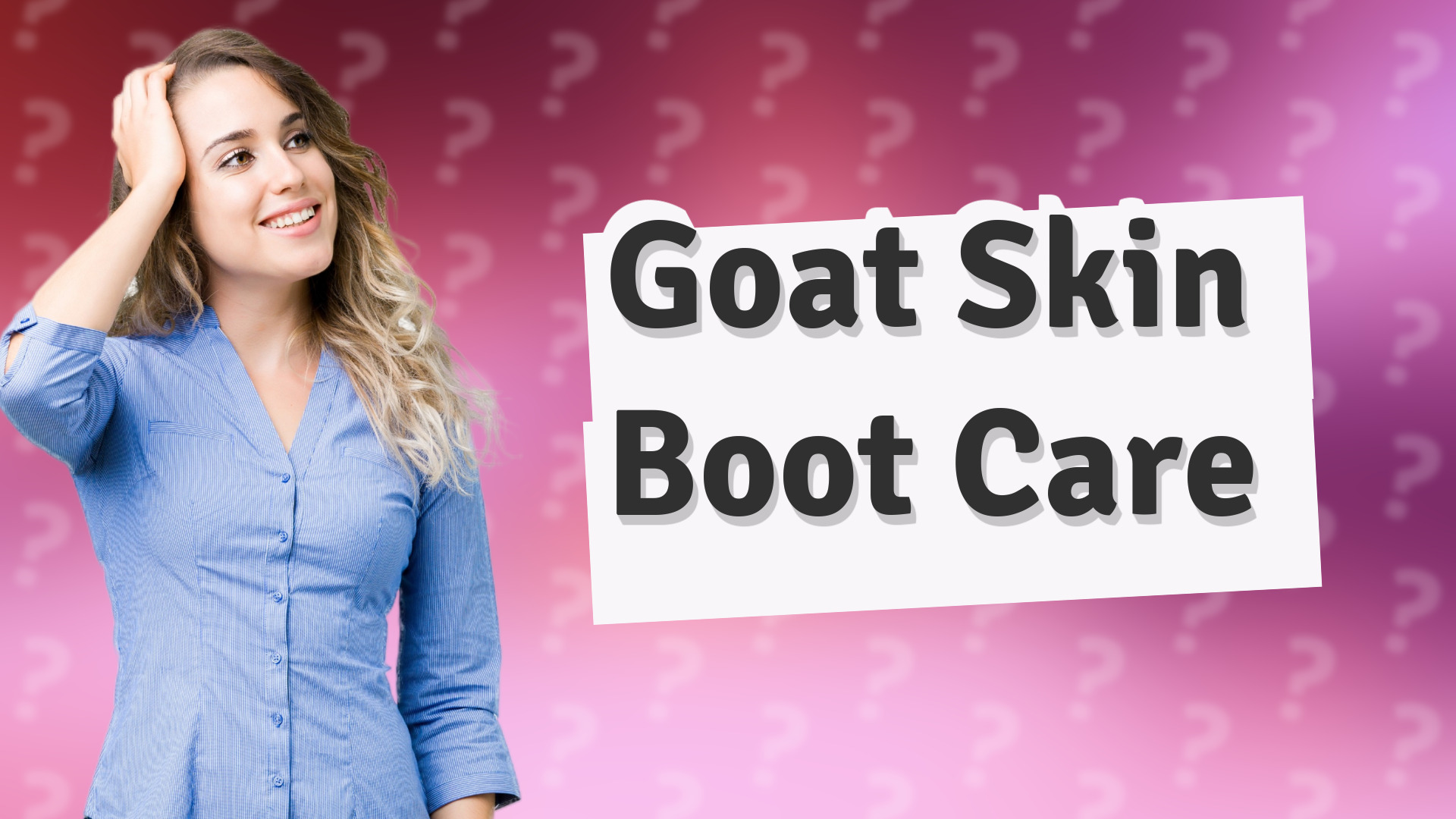 Goat Skin Boot Care