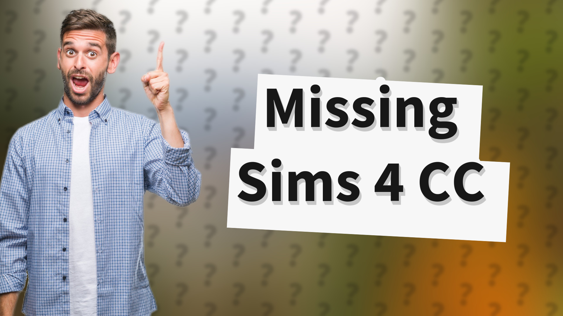 Missing Sims 4 CC