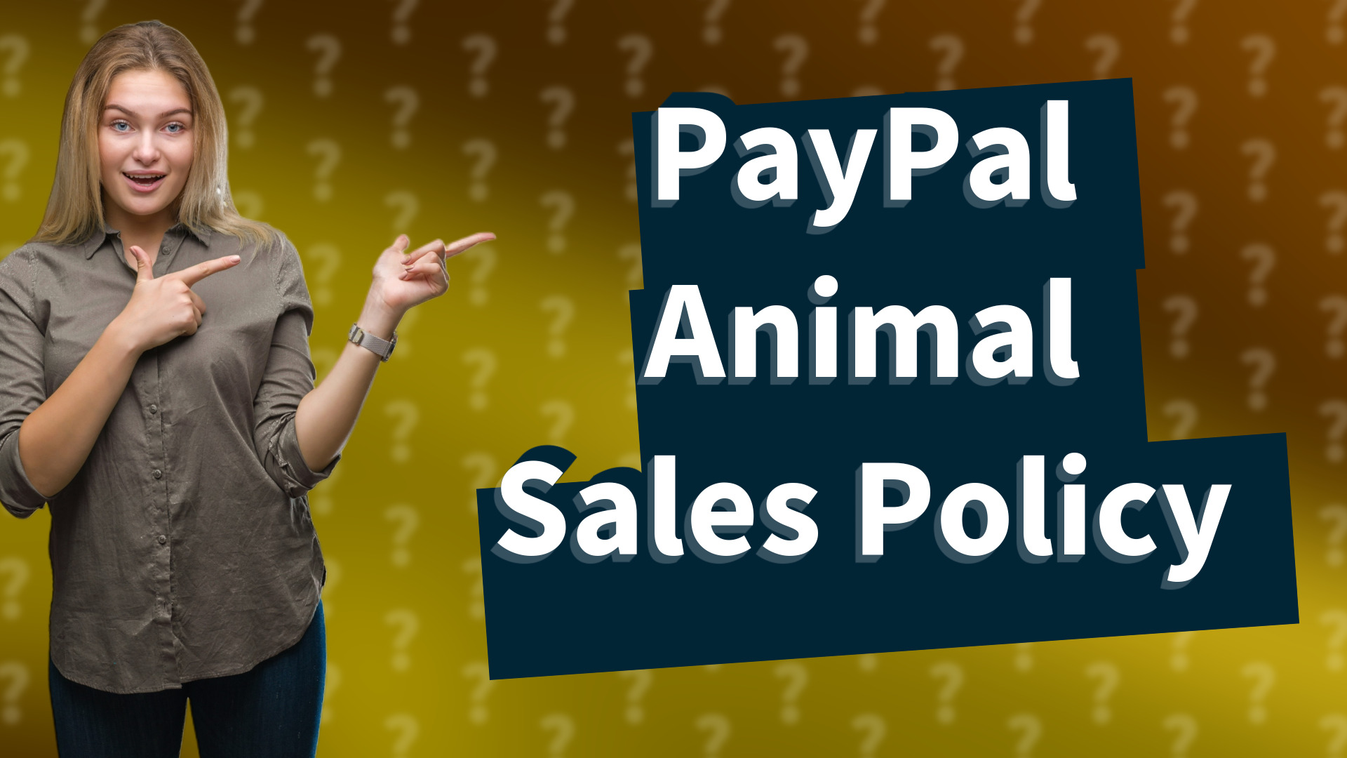 PayPal Animal Sales Policy