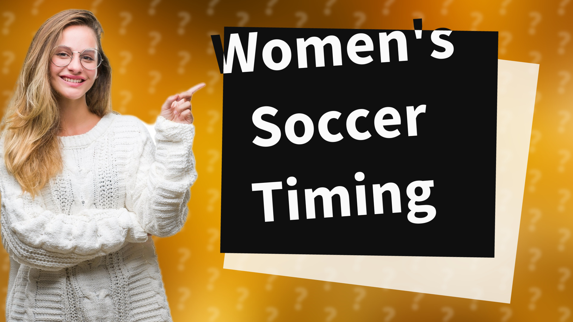 Women's Soccer Timing
