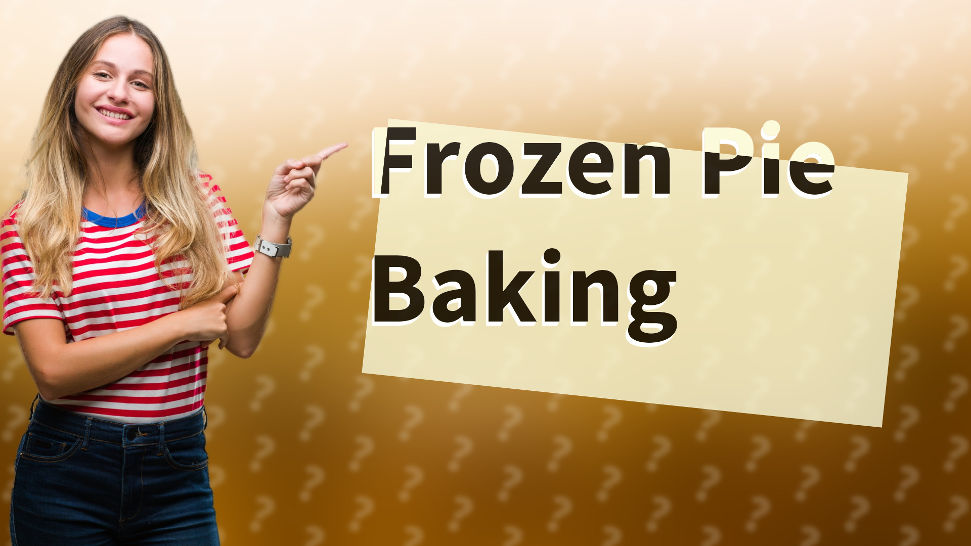 Frozen Pie Baking