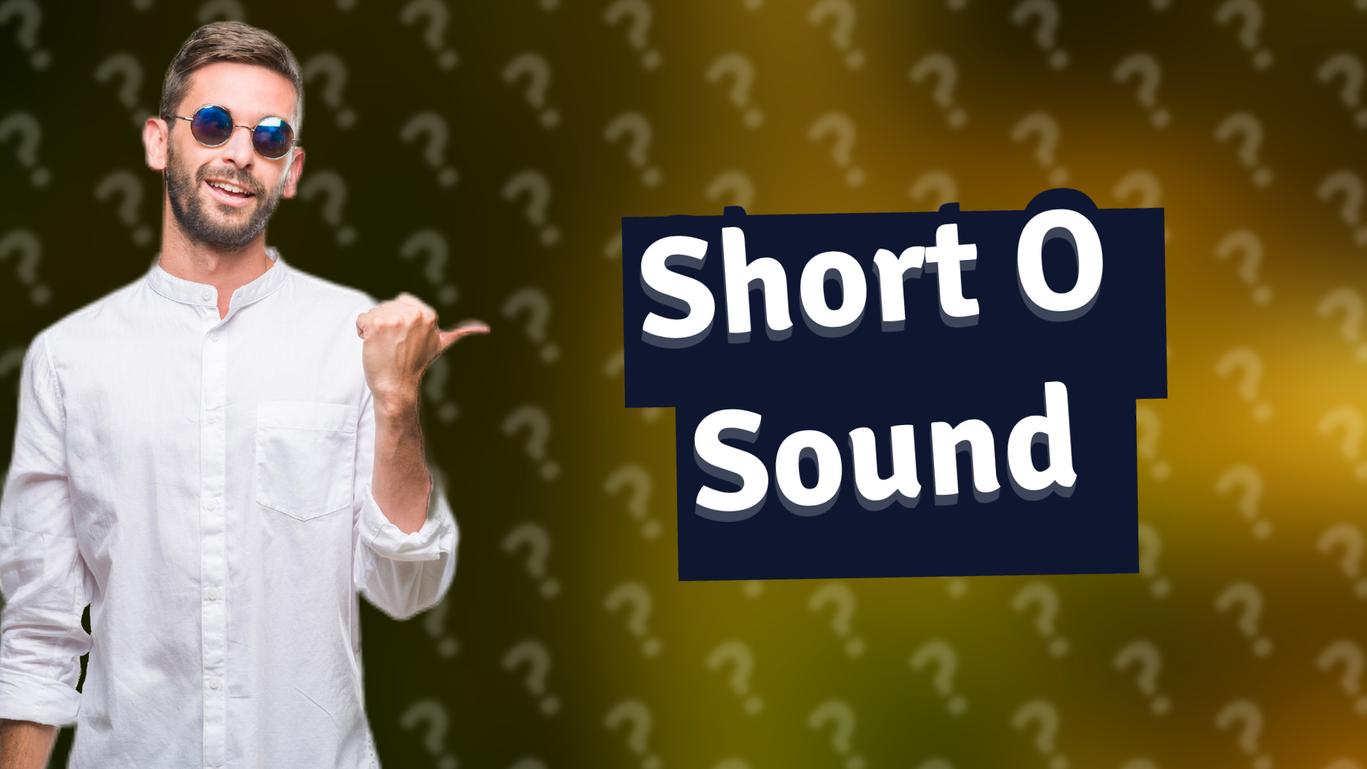 Short O Sound