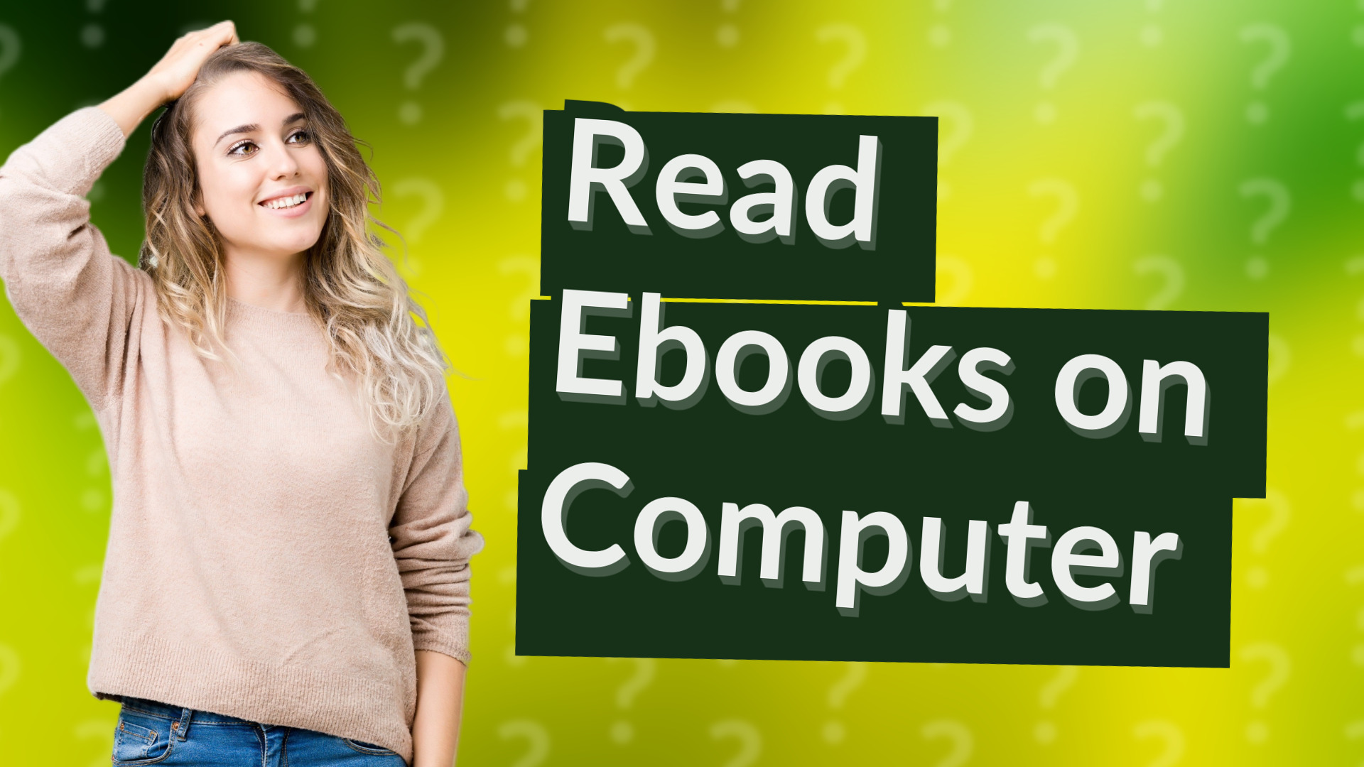 Read Ebooks on Computer