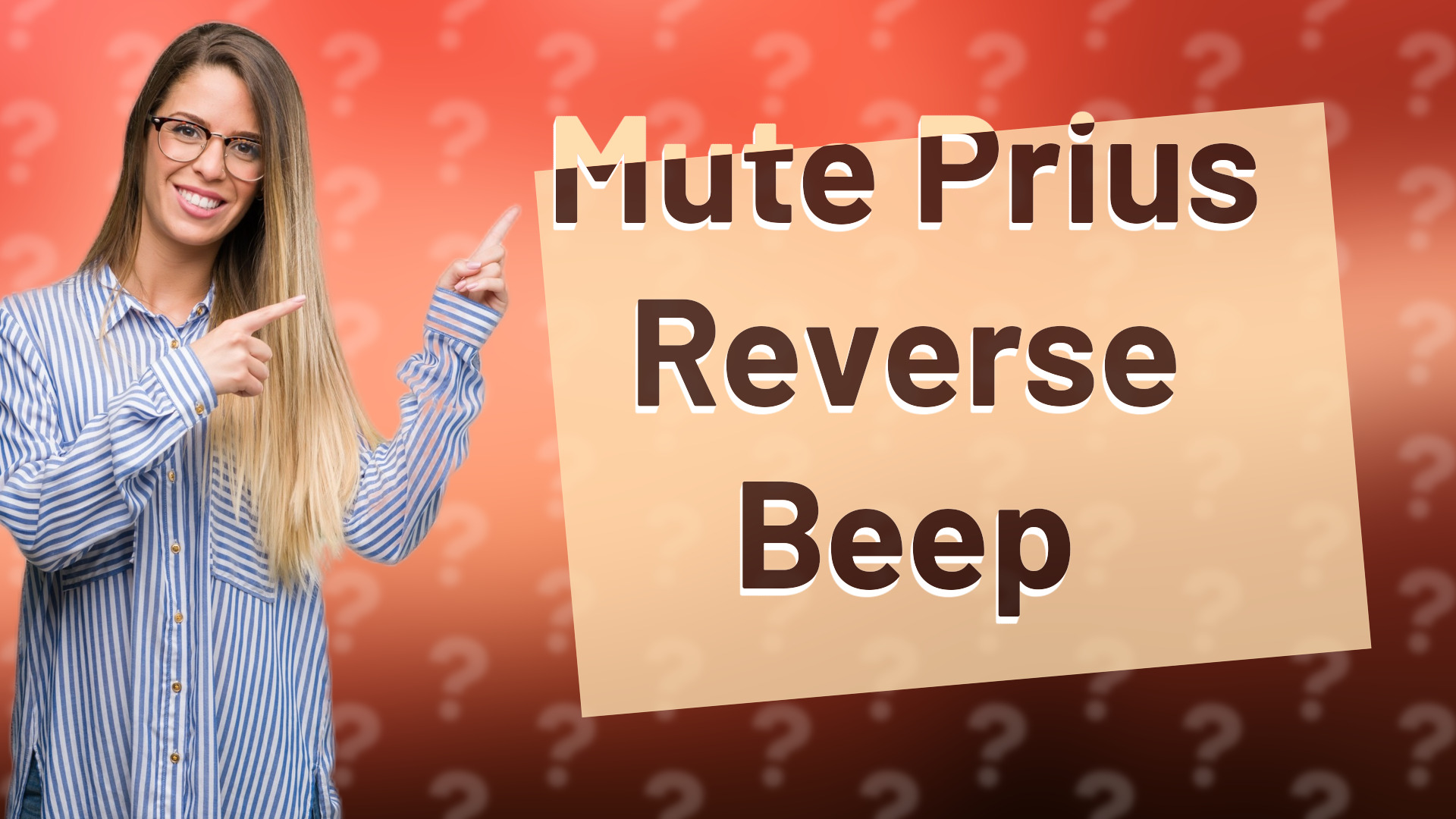Mute Prius Reverse Beep